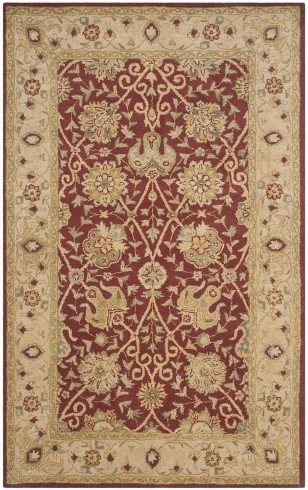 Antiquity AT21 Hand Tufted Indoor Area Rug - Rust - 4'x6' - Safavieh