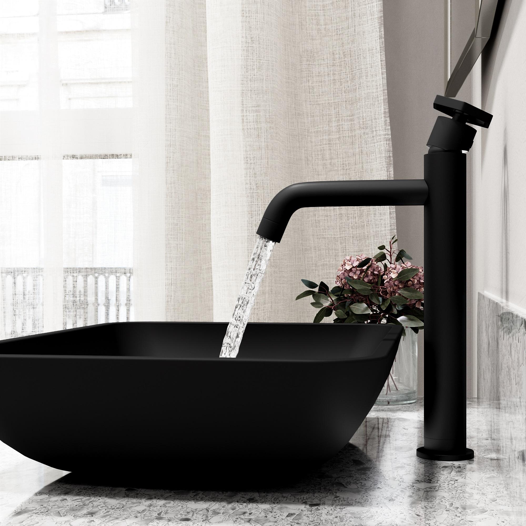 Ruxton 12" H Single Handle Vessel Sink Bathroom Faucet