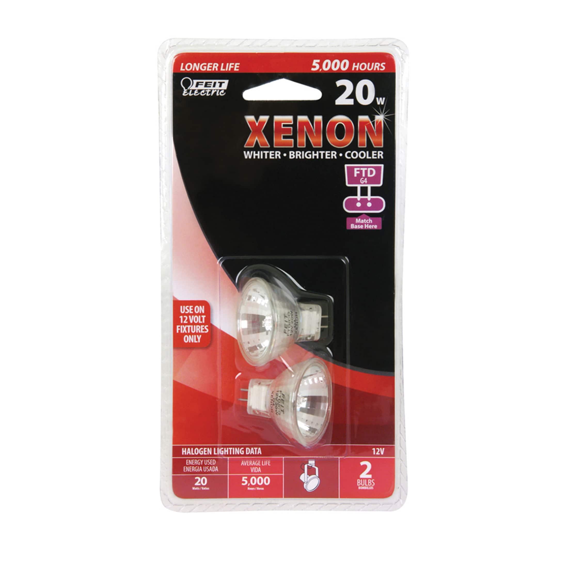 Warm White 20-Watt Halogen MR11 Bi-Pin Light Bulbs, 2-Pack