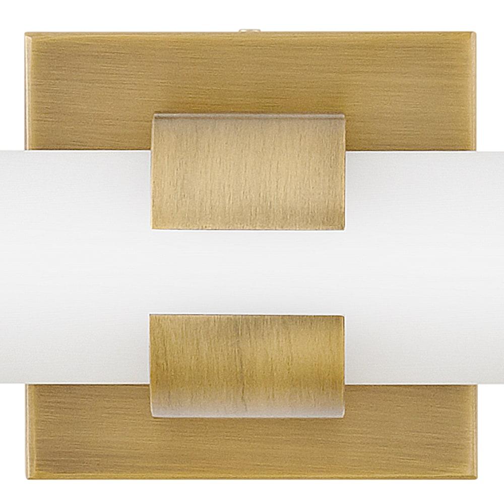 Aiden Integrated LED Bath Vanity Bar w/ Etched White Glass