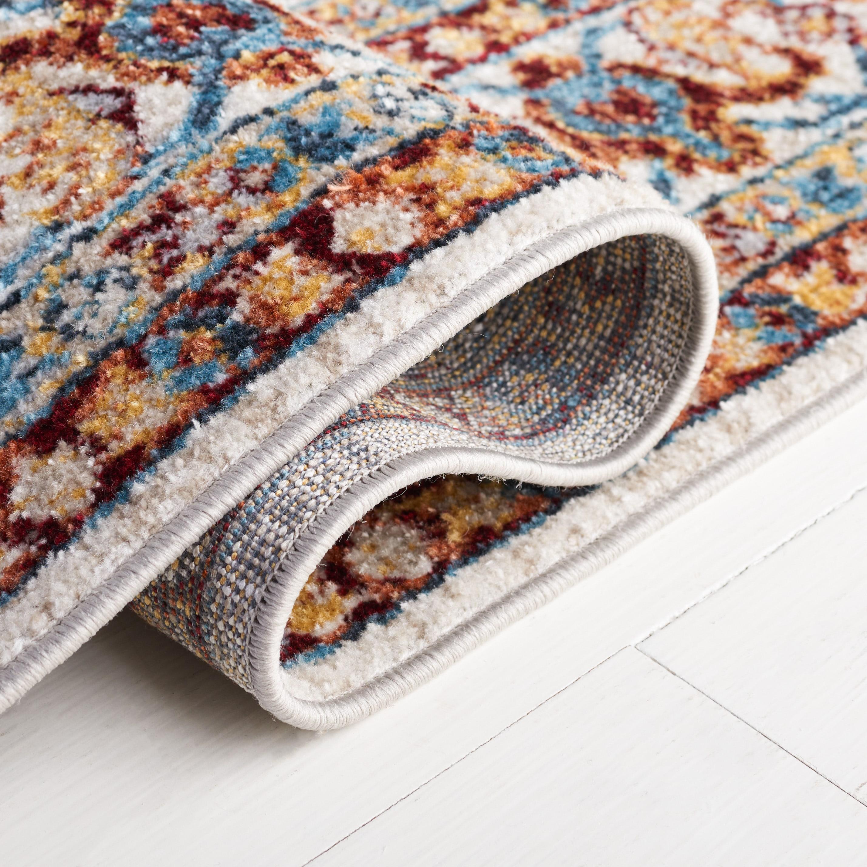 Bayside BAY112 Power Loomed Area Rug - Beige/Blue - 8'x10' - Safavieh.