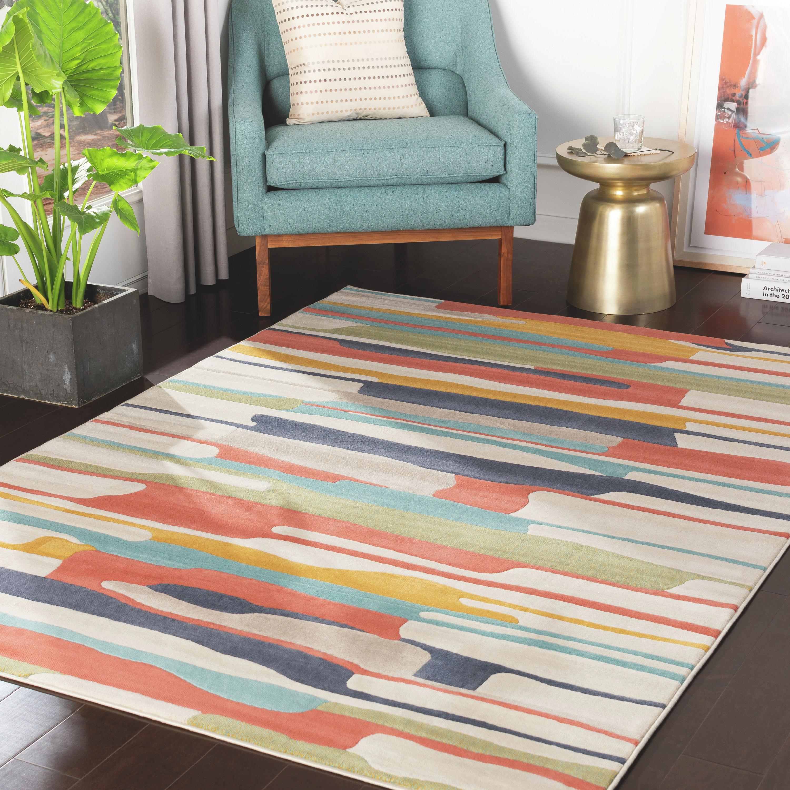 Livabliss City Modern Runner Area Rug,2'7" x 7'3",Multi-Color