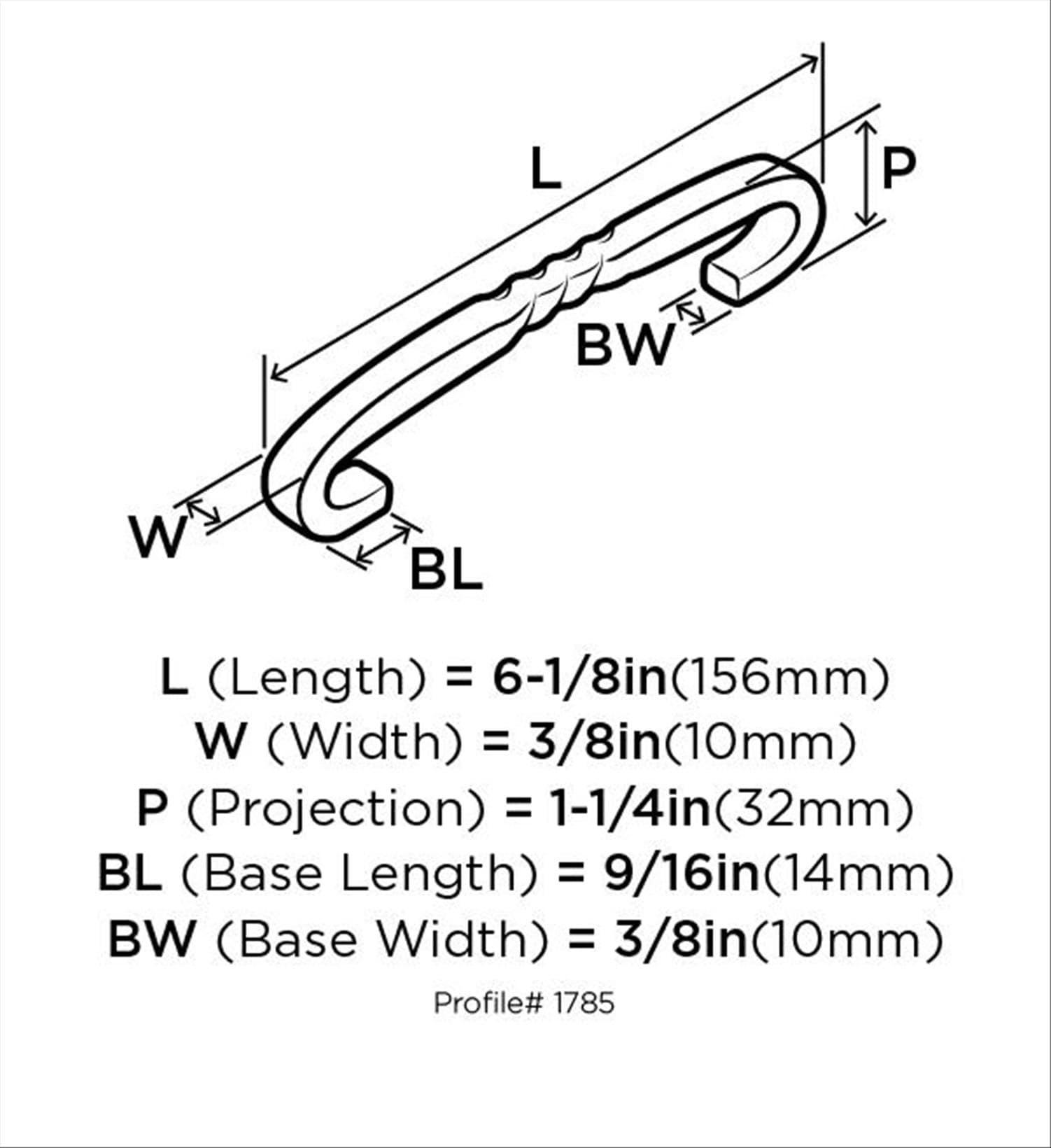 Inspirations 5 1/16" Center to Center Arch Pull