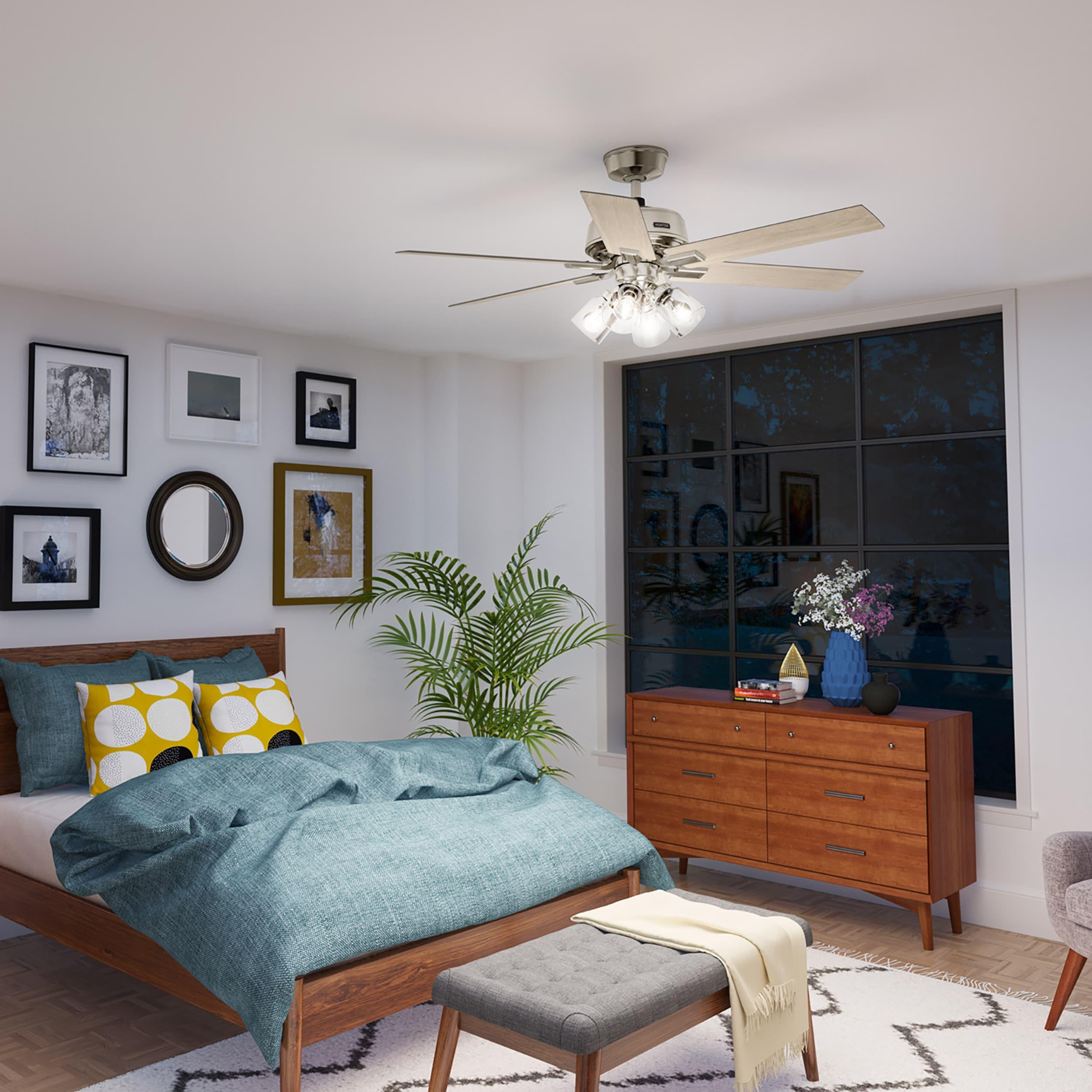 Hunter 52 Inch Fonthill ENERGY STAR® Hunterexpress Ceiling Fan With Lights And Remote