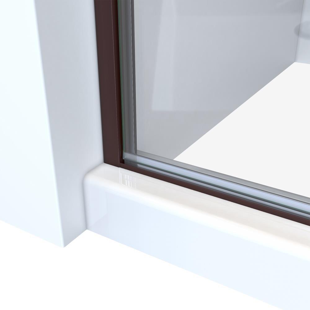 RD 24" W x 66" H Hinged Semi-Frameless Shower Door