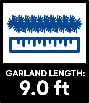 Northlight 9' x 8" Prelit Canadian Pine Artificial Christmas Garland - Clear Lights