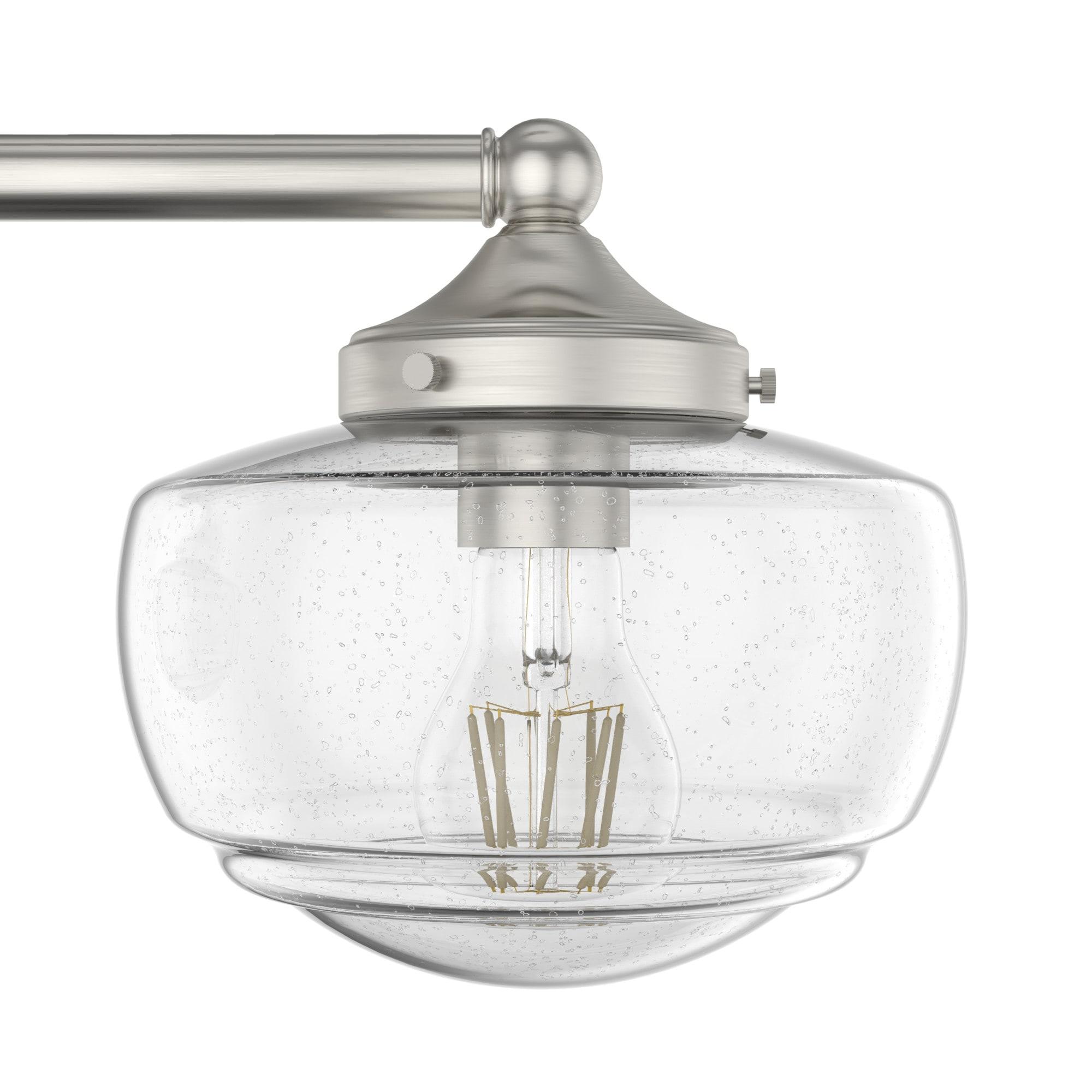 Saddle Creek 3 - Light Kitchen Island Linear Schoolhouse Chandelier