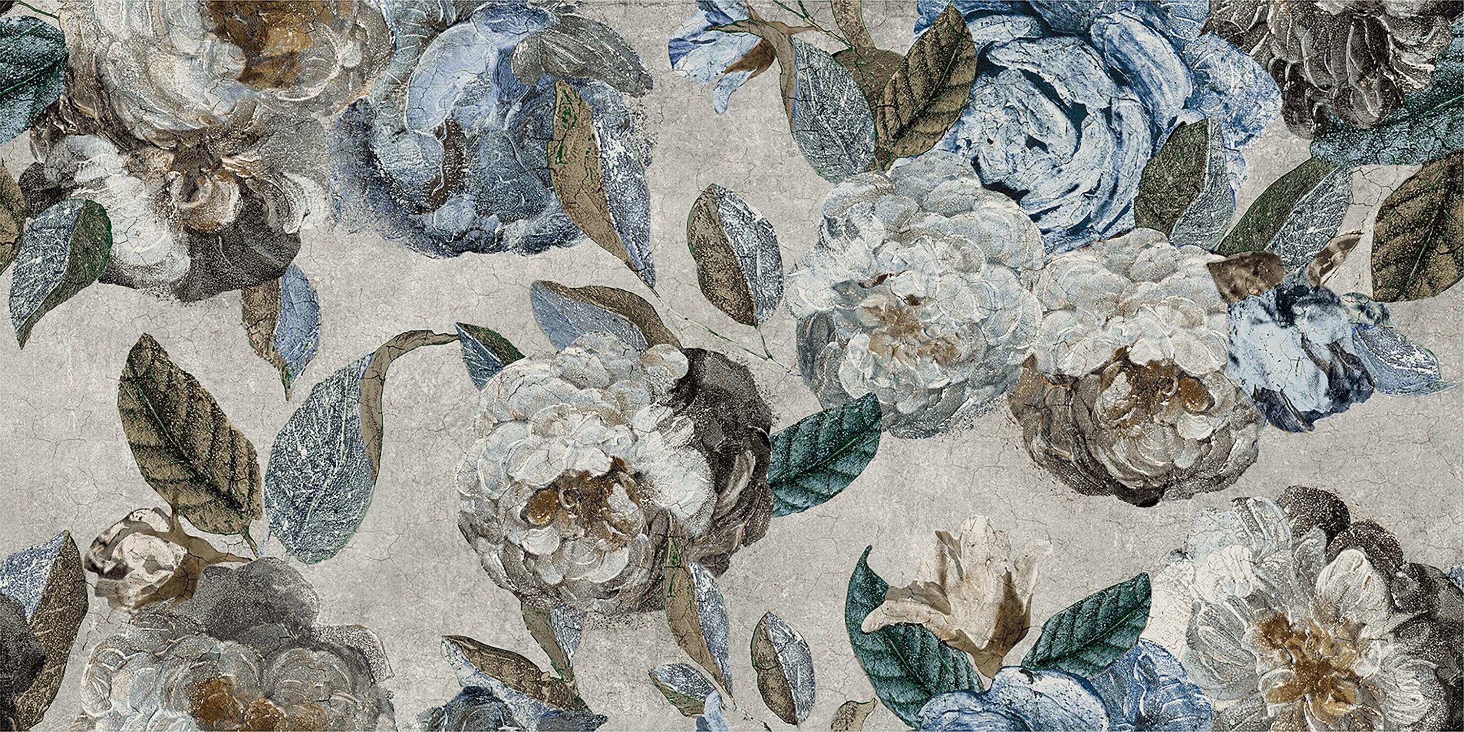 Merola Tile Parete Fiori 24" x 47" Porcelain Natural / Floral Wall & Floor Tile