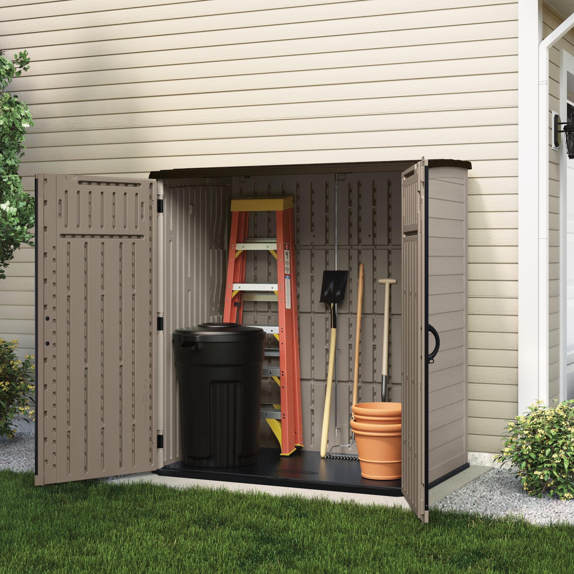 Suncast Suncast 6 ft. W x 4 ft. D Resin Vertical Tool Shed