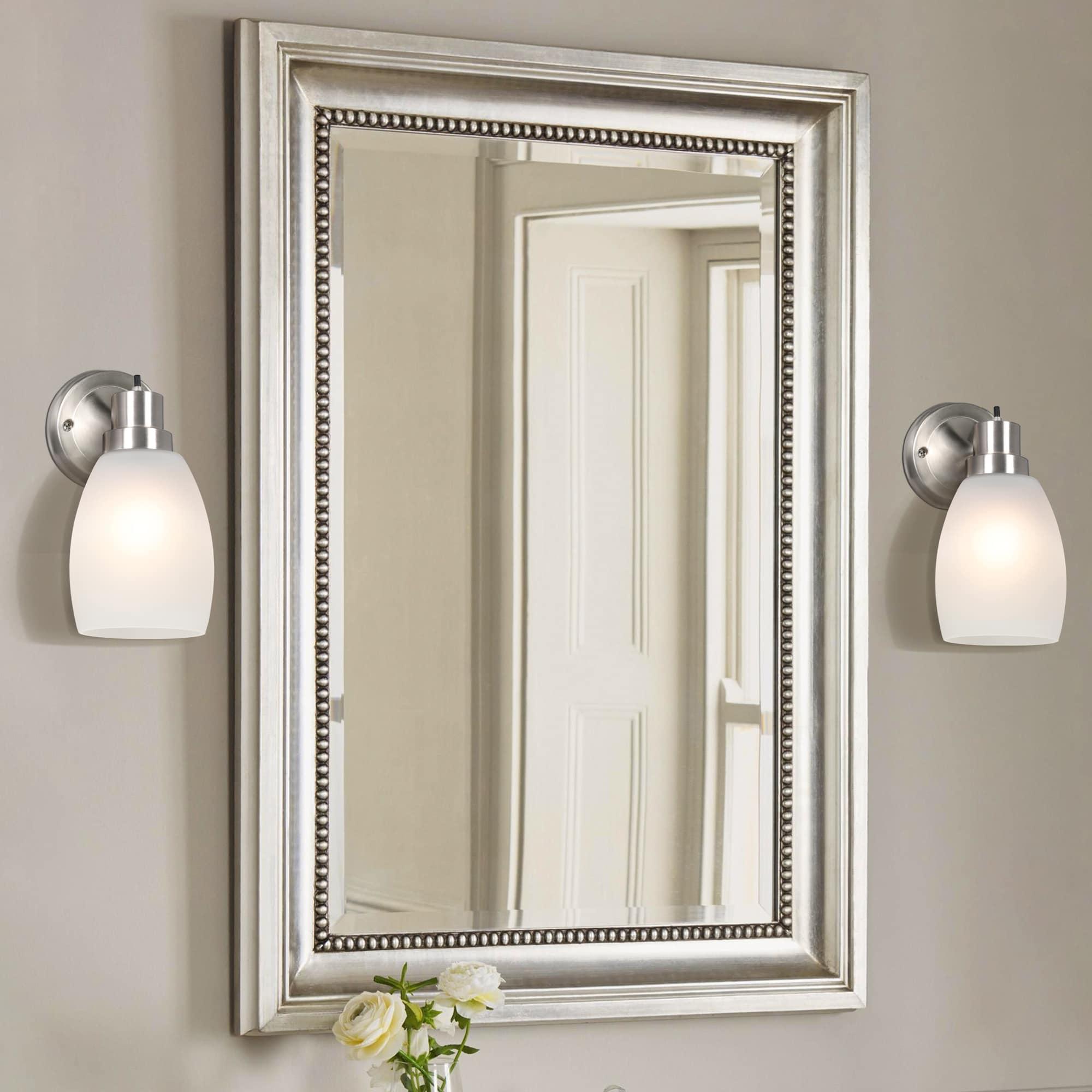 Design House  Lydia Wall Light in Satin Nickel