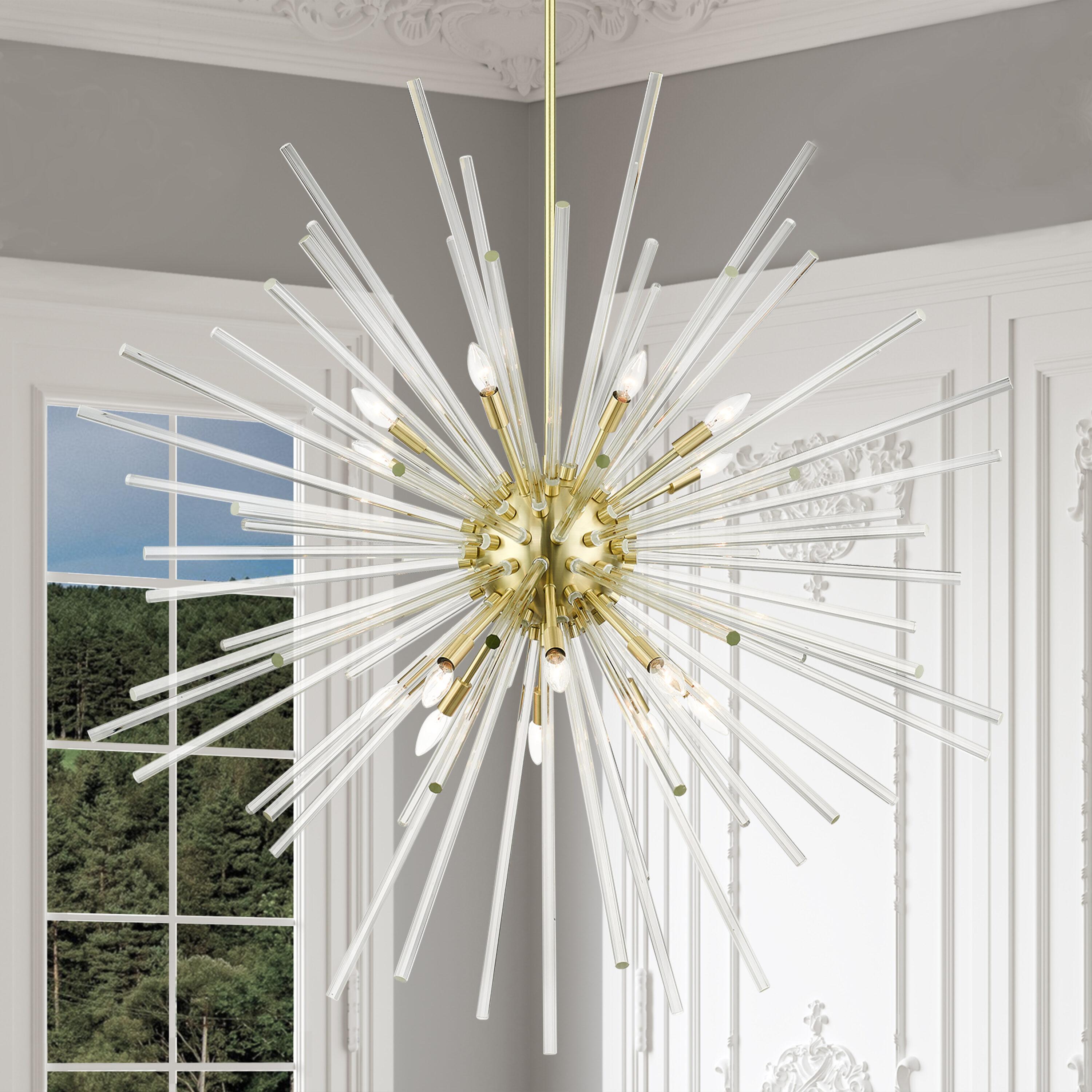 Livex Lighting Utopia 16 - Light Chandelier in  Satin Brass