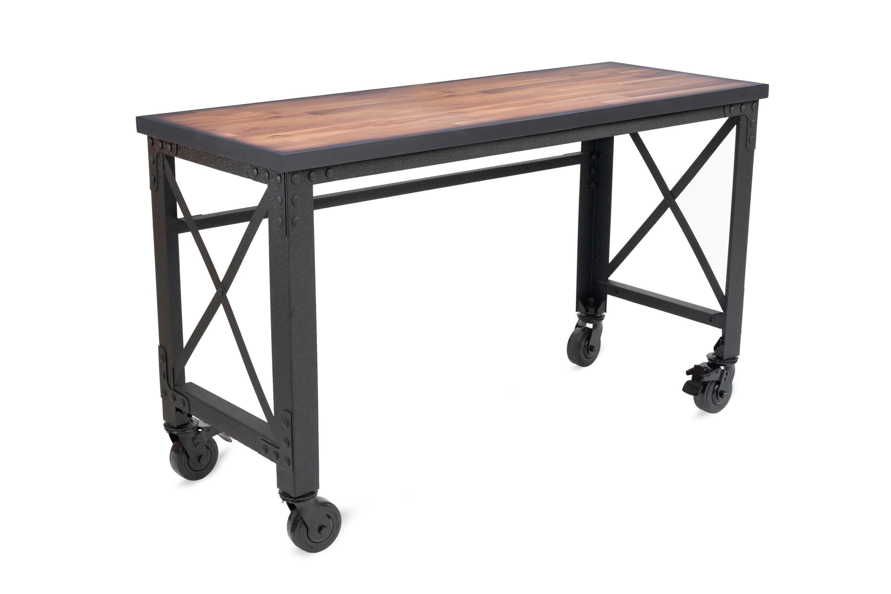 Duramax Building Products Solid Wood Top Metal Base Desk Shell