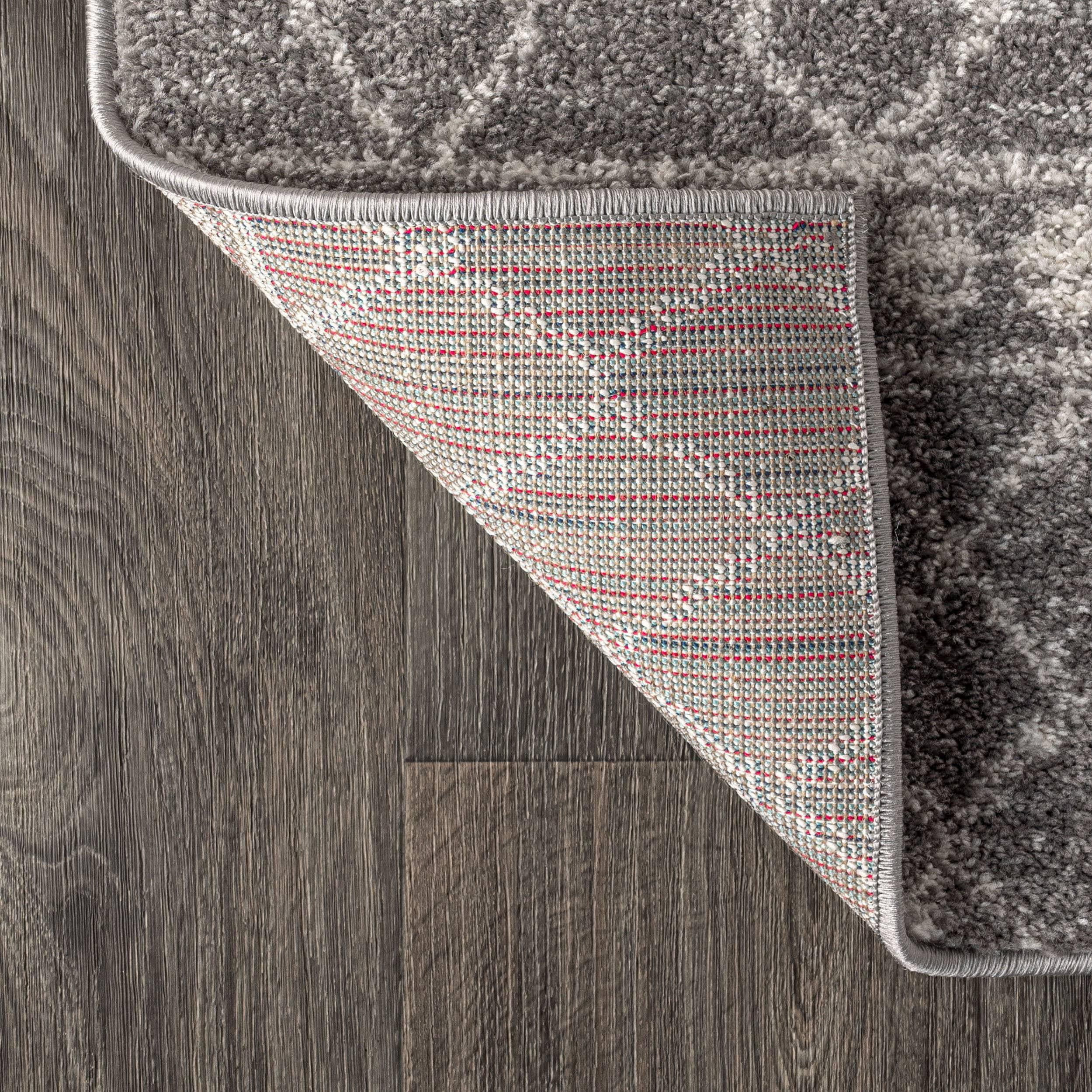 8'x10' Izil Moroccan Beni Souk Area Rug, Gray/Cream - JONATHAN Y