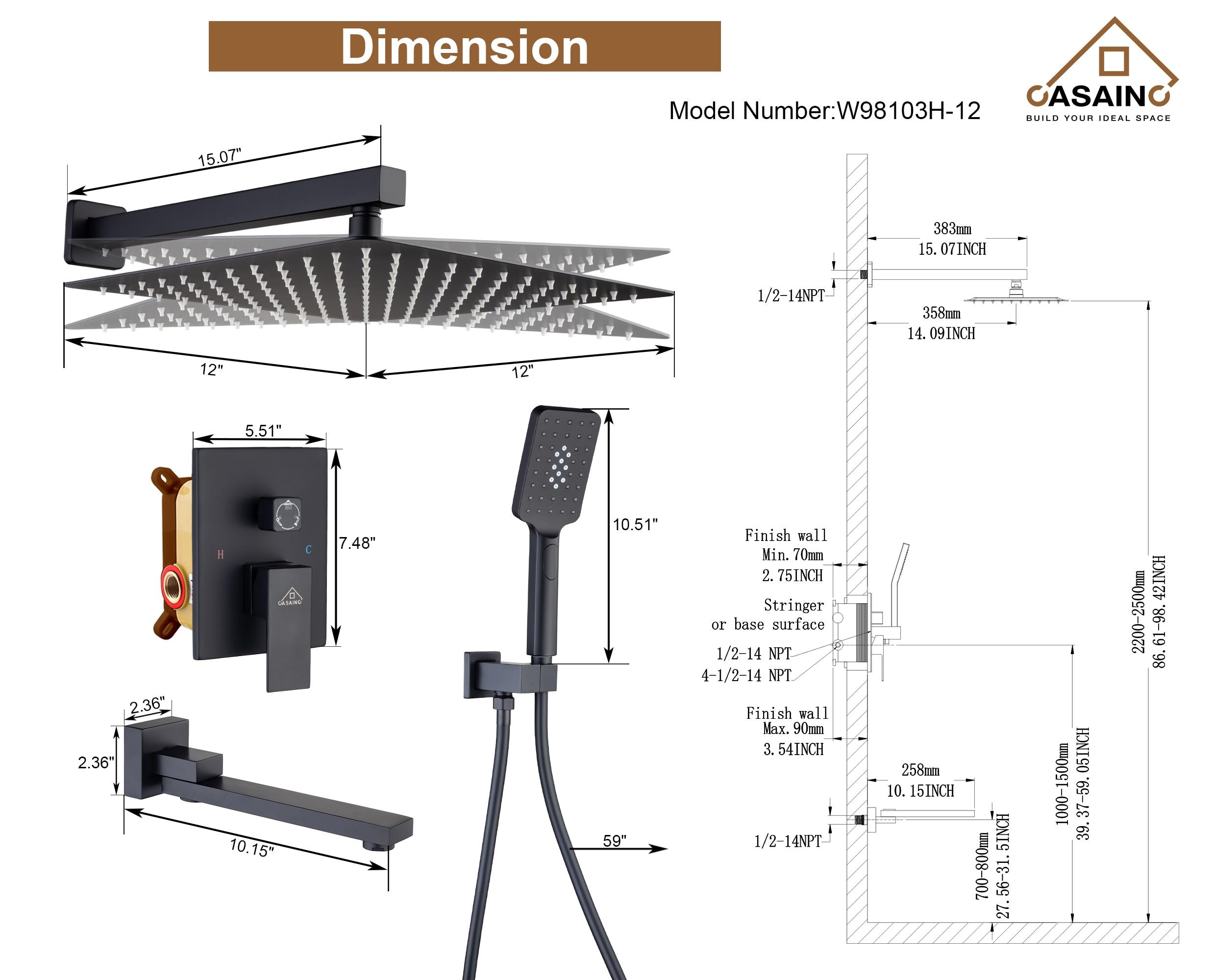 All-In-One Kit with Rough in-Valve