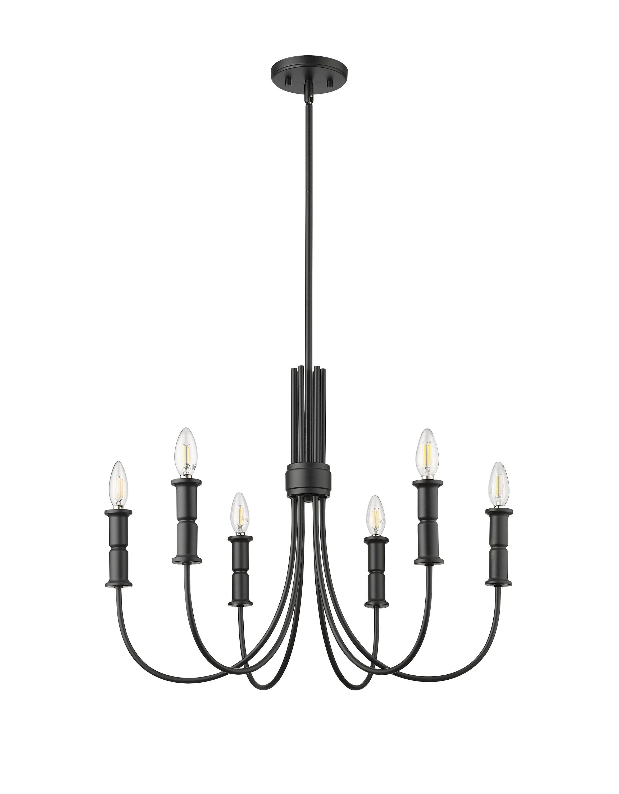 Millennium Lighting  Potiss 8/10 Chandelier Ceiling Light 10 - Matte Black