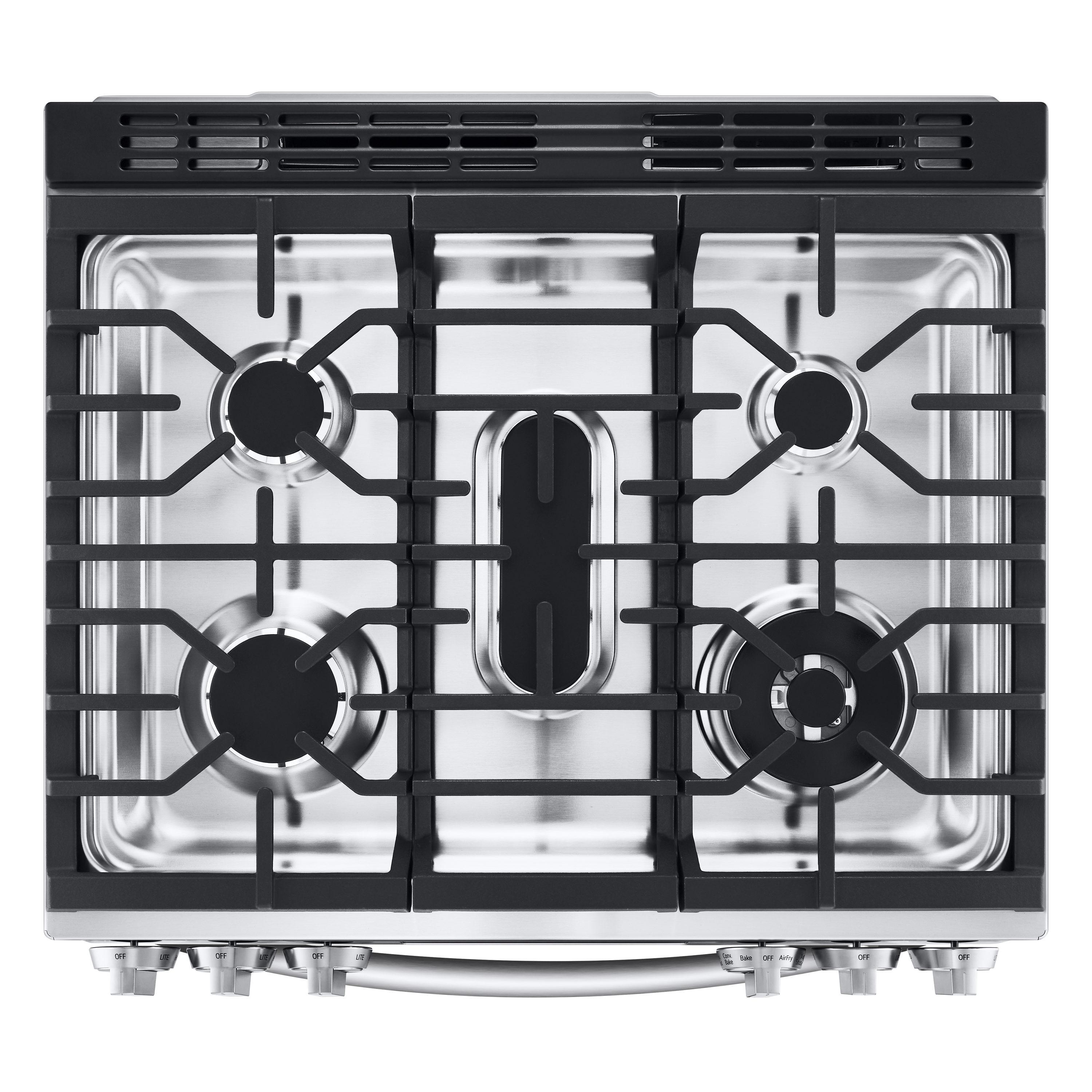 6.3 cu. ft. Smart wi-fi Enabled ProBake Convection InstaView Dual Fuel Slide-In Range with Air Fry, 30" Cabinet