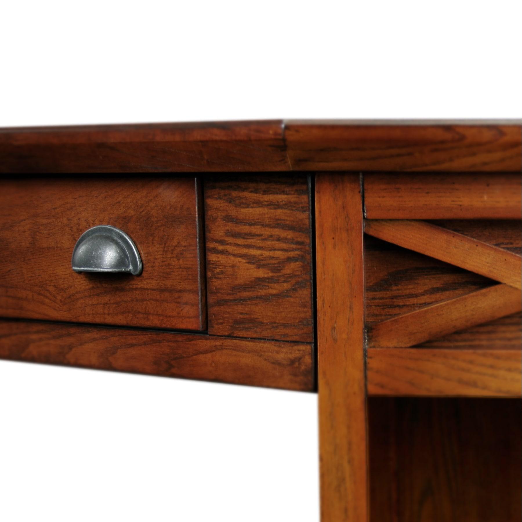 Leick Furniture Corner Computer Desk in Oak