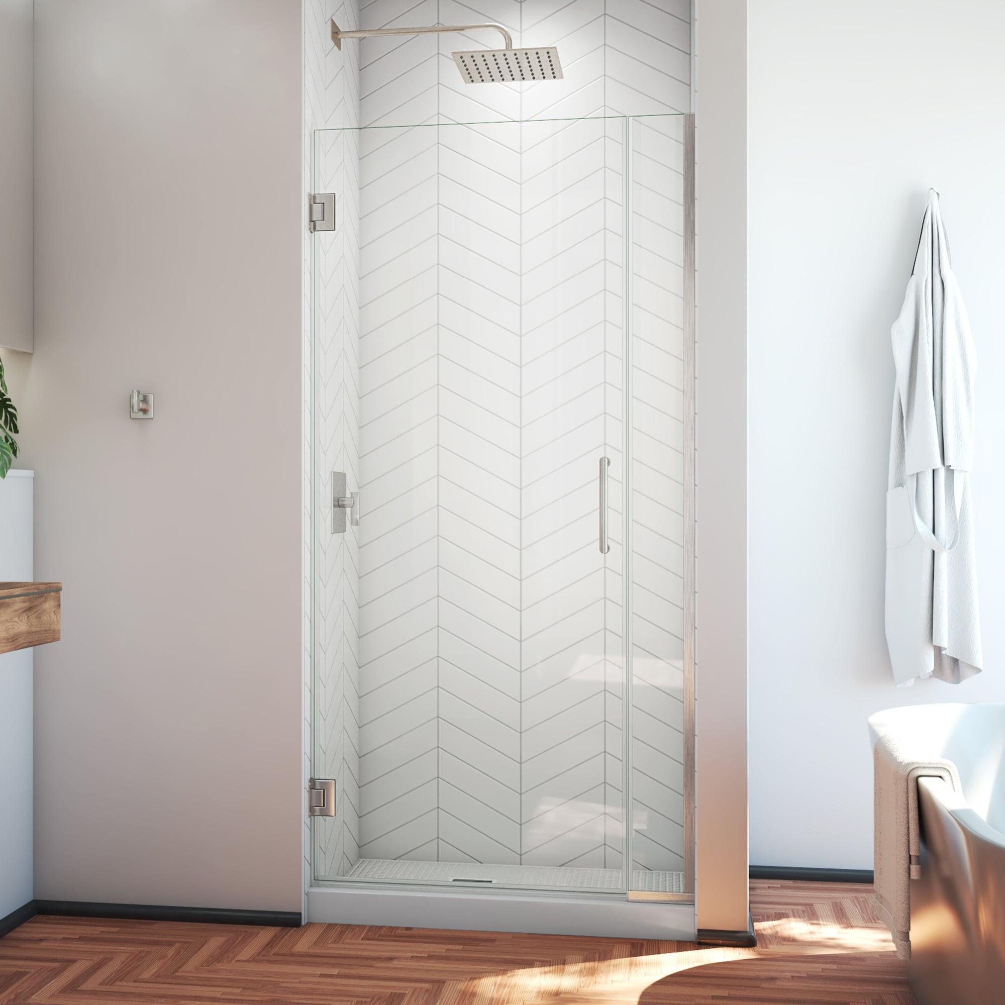 DreamLine Unidoor Plus 52" W x 72" H Pivot Frameless Shower Door with ClearMax™ Technology SHDR-243257210-04