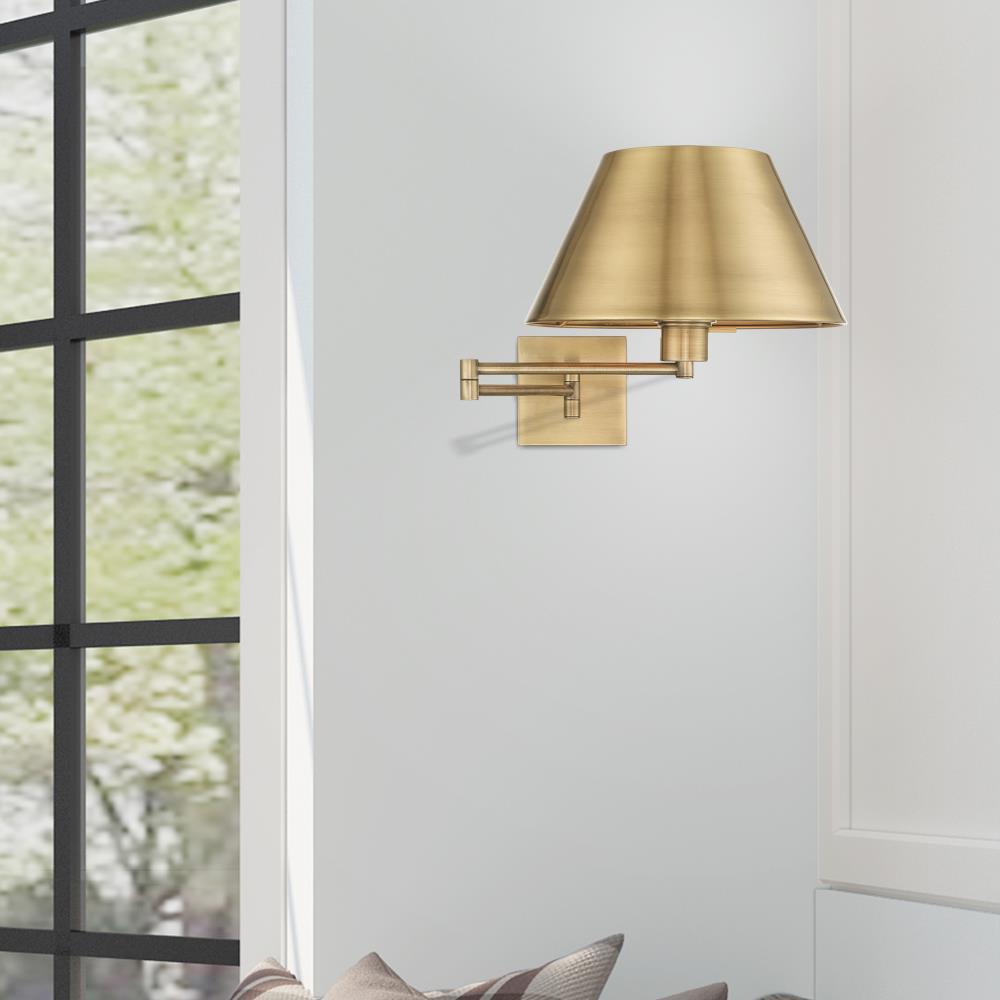 Brevan Steel Swing Arm Sconce