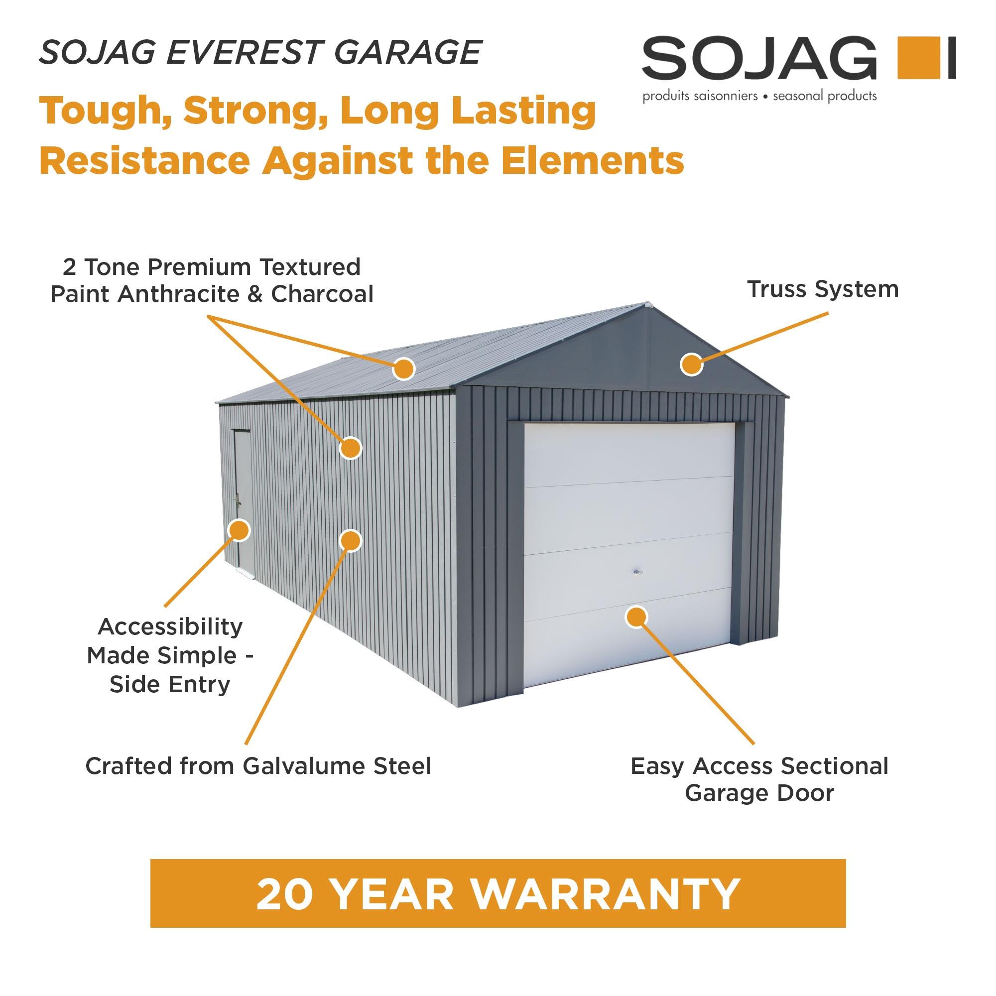 Sojag Everest Metal Garage Shed