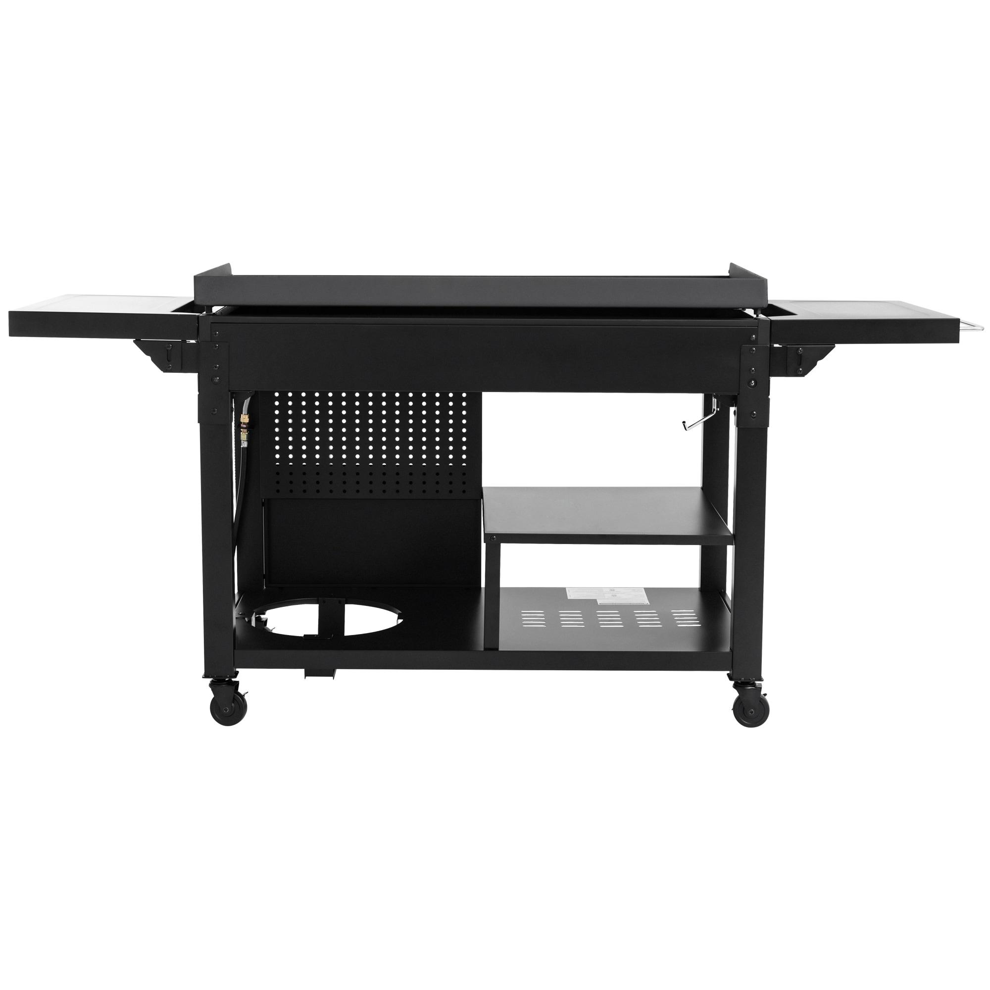 Royal Gourmet 44-Inch 6-Burner Flat Top Gas Grill Griddle with Foldable Side Shelves, Black