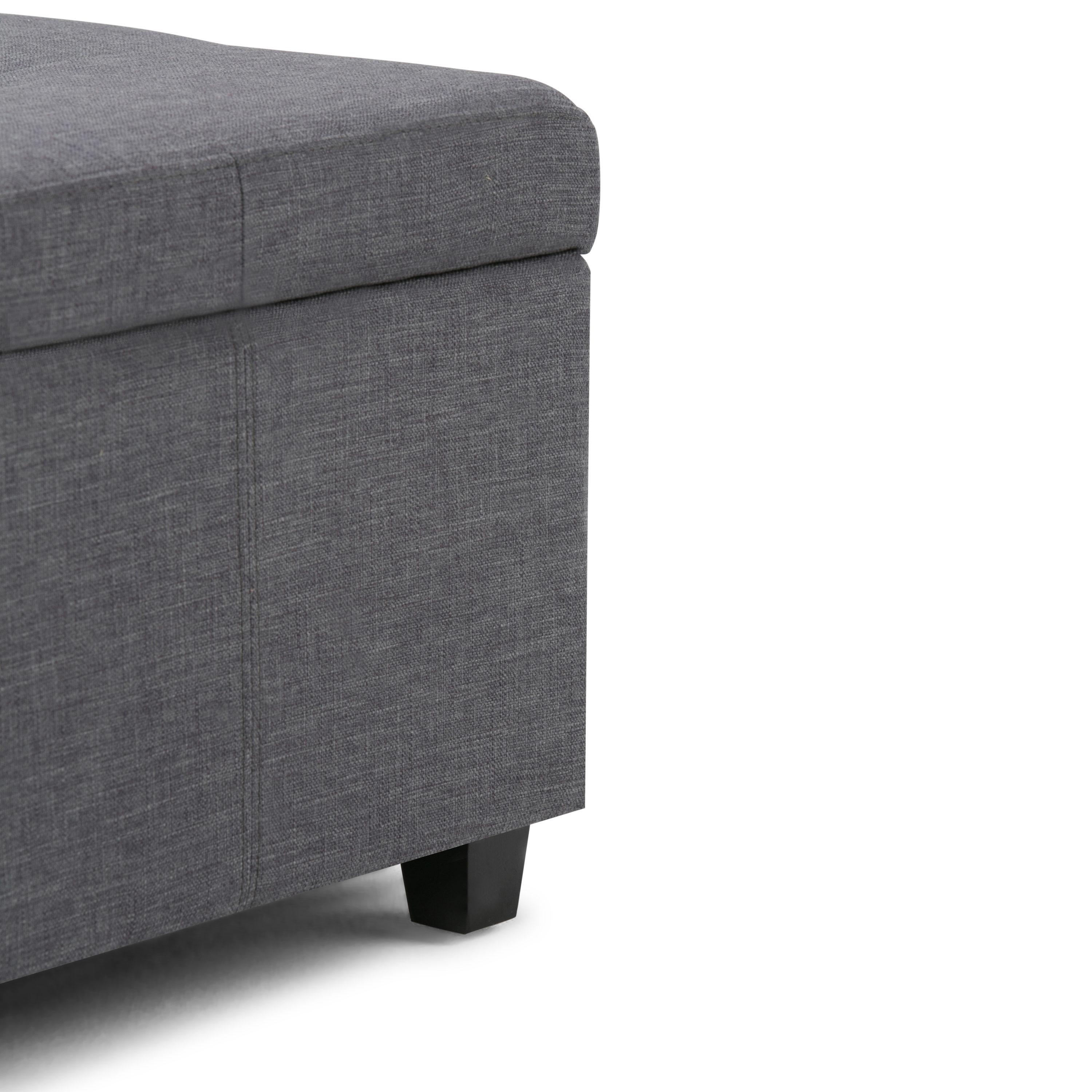 Simpli Home Castleford Large Storage Ottoman Bench