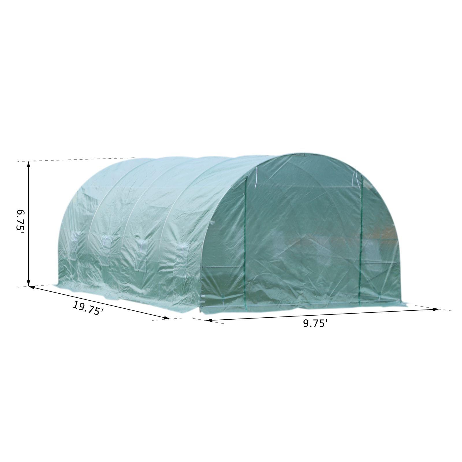 9.75 W x 19.75" D Greenhouse