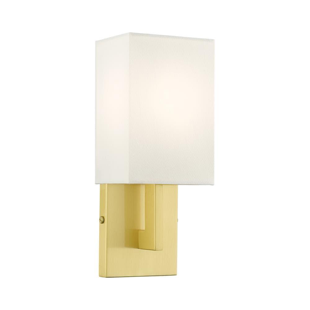 Livex Lighting Meridian 1 - Light Wall Light in  Satin Brass