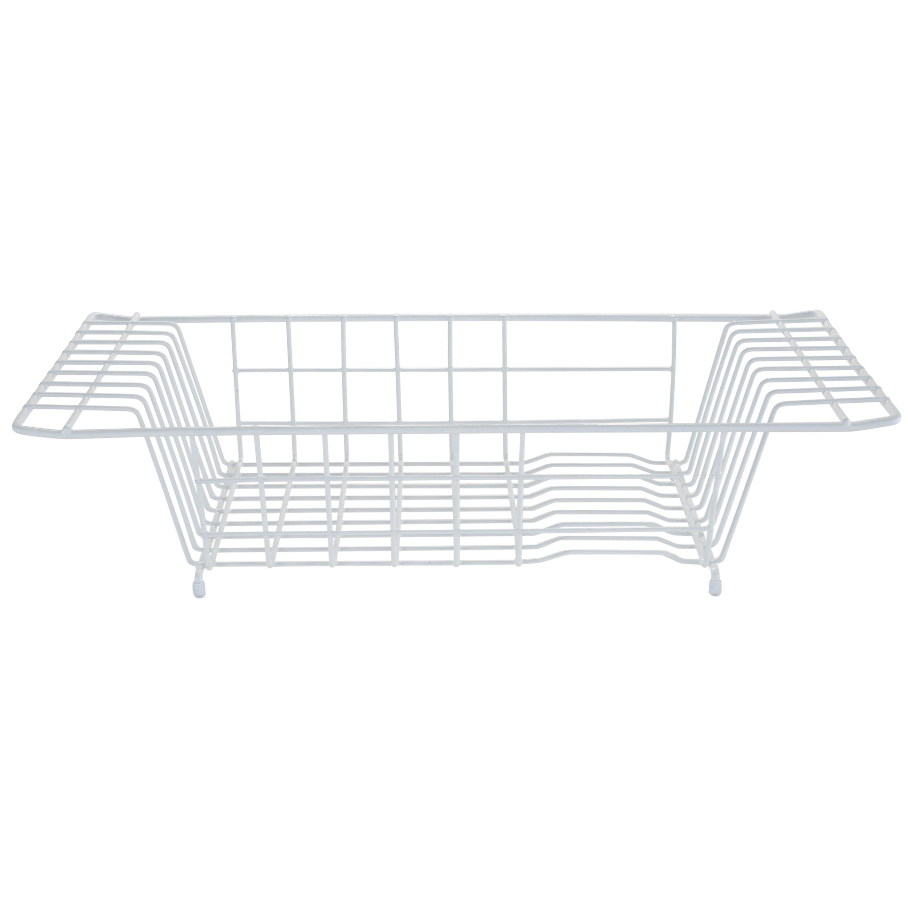 Over the Sink White Dish Rack