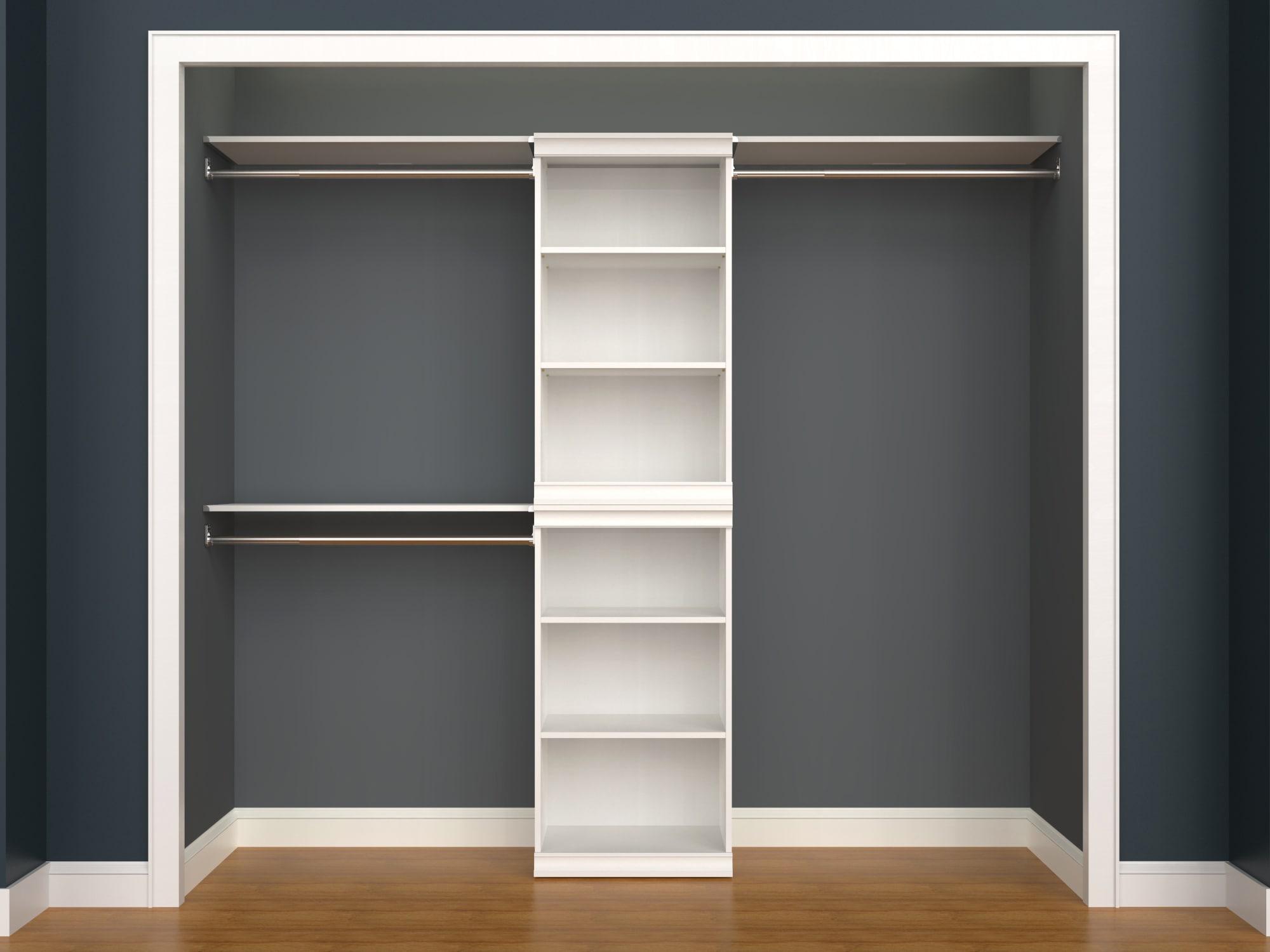 Modular Storage 36.02" W Shelf & Closet Rod