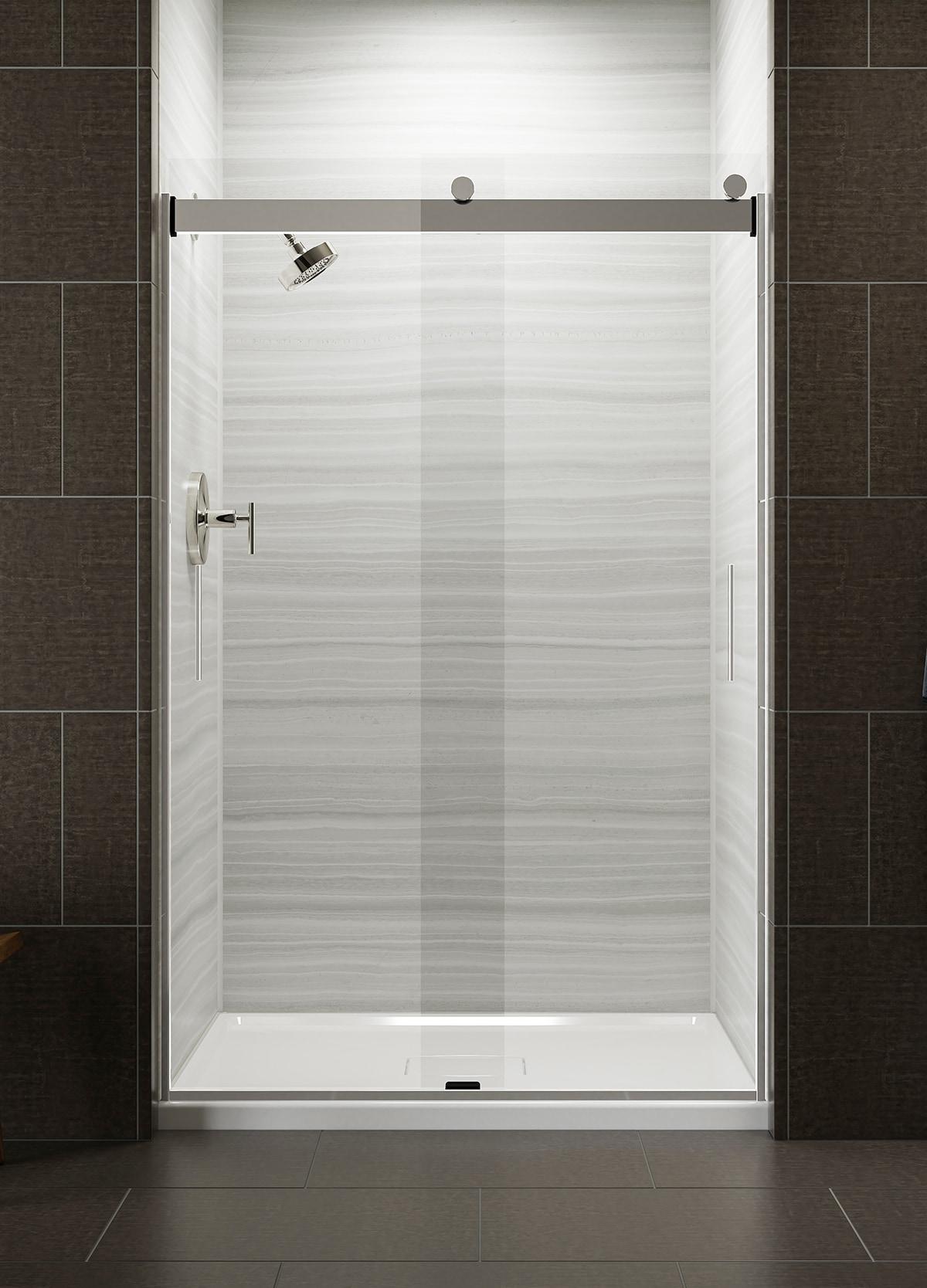 Levity 47.58" x 74" Bypass Shower Door with CleanCoat® Technology