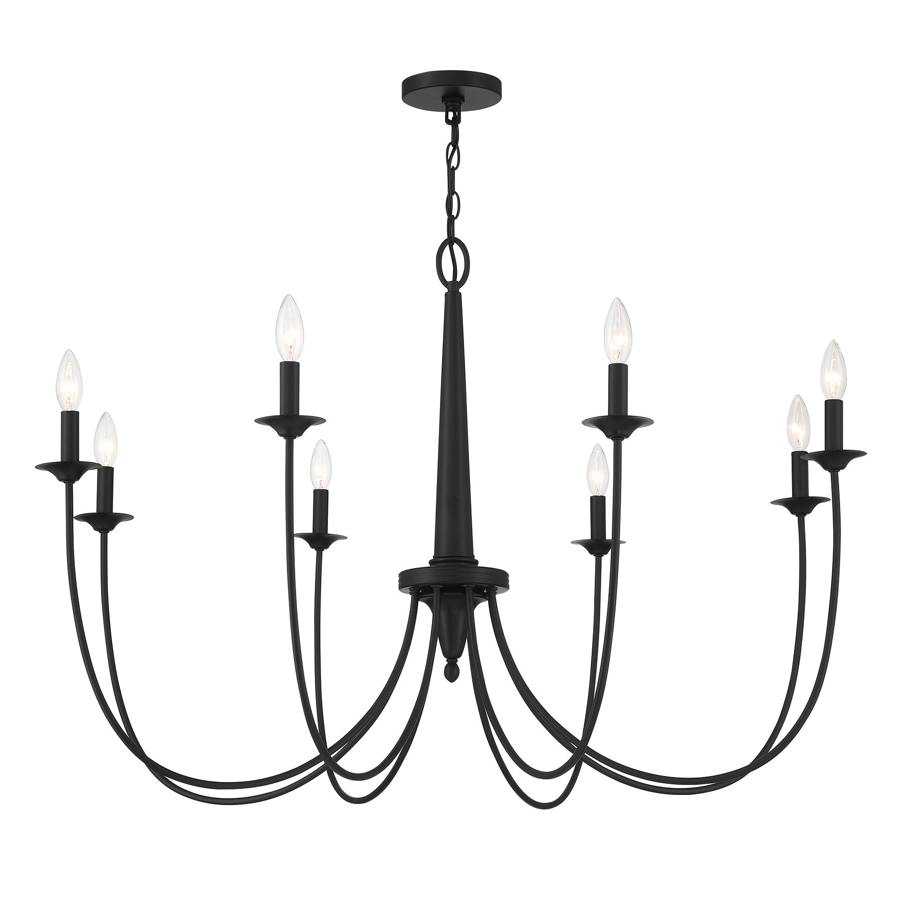 Savoy House Stonecrest 8 - Light Chandelier in  Matte Black