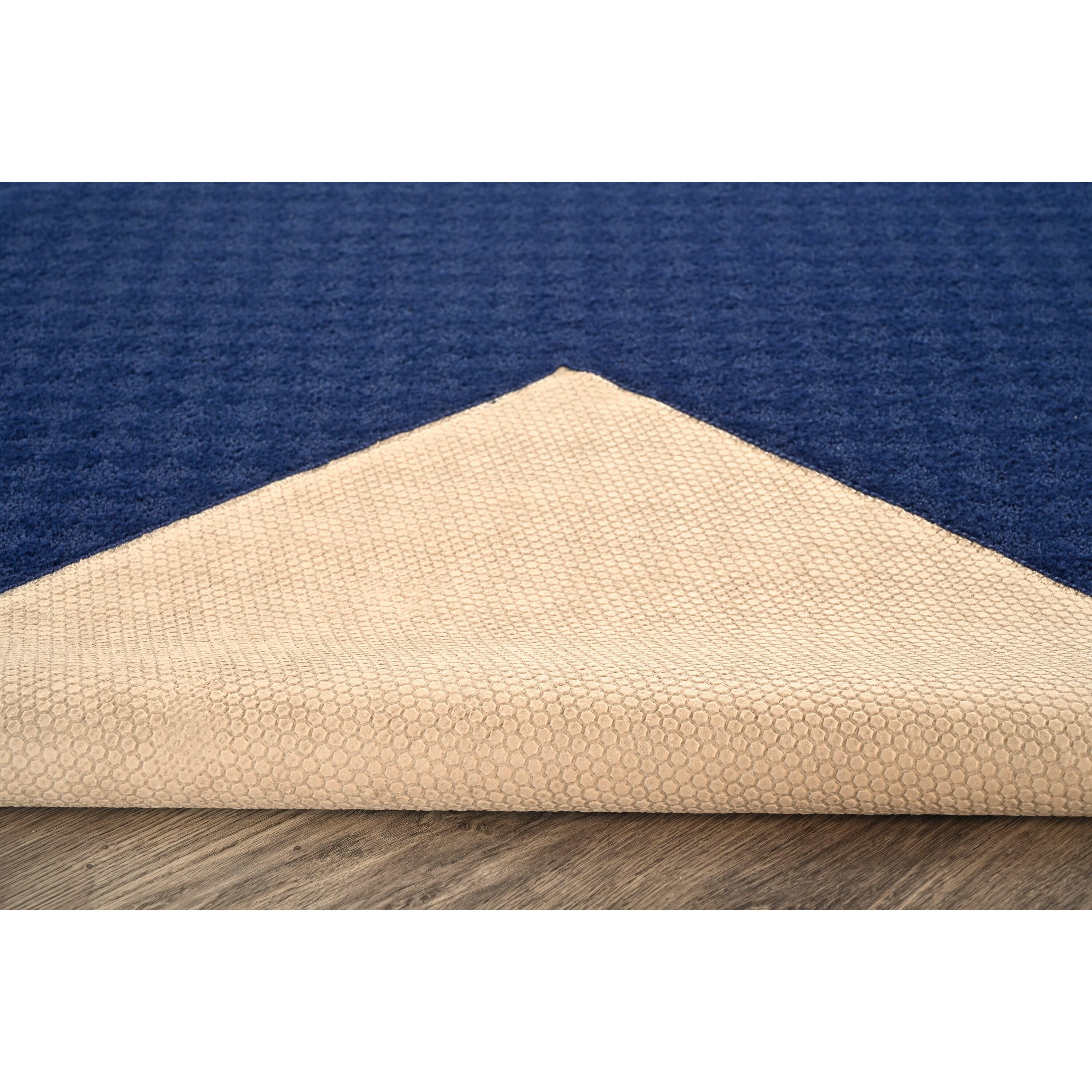 Garland Rug Medallion Navy Indoor Area Rug, 5' x 7'