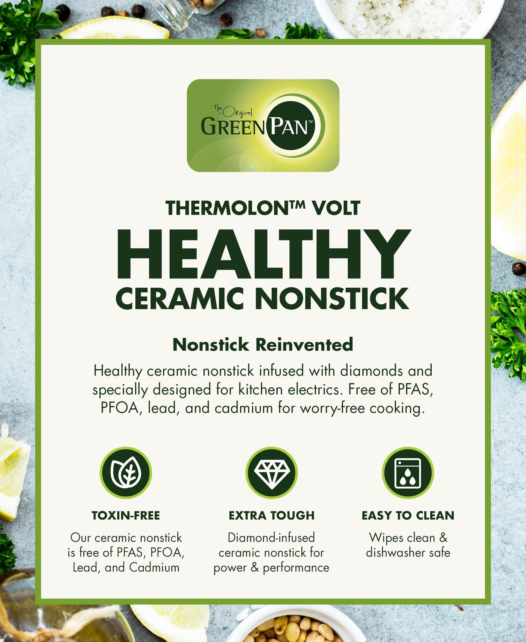 GreenPan Bistro Ceramic Nonstick Grill & Griddle
