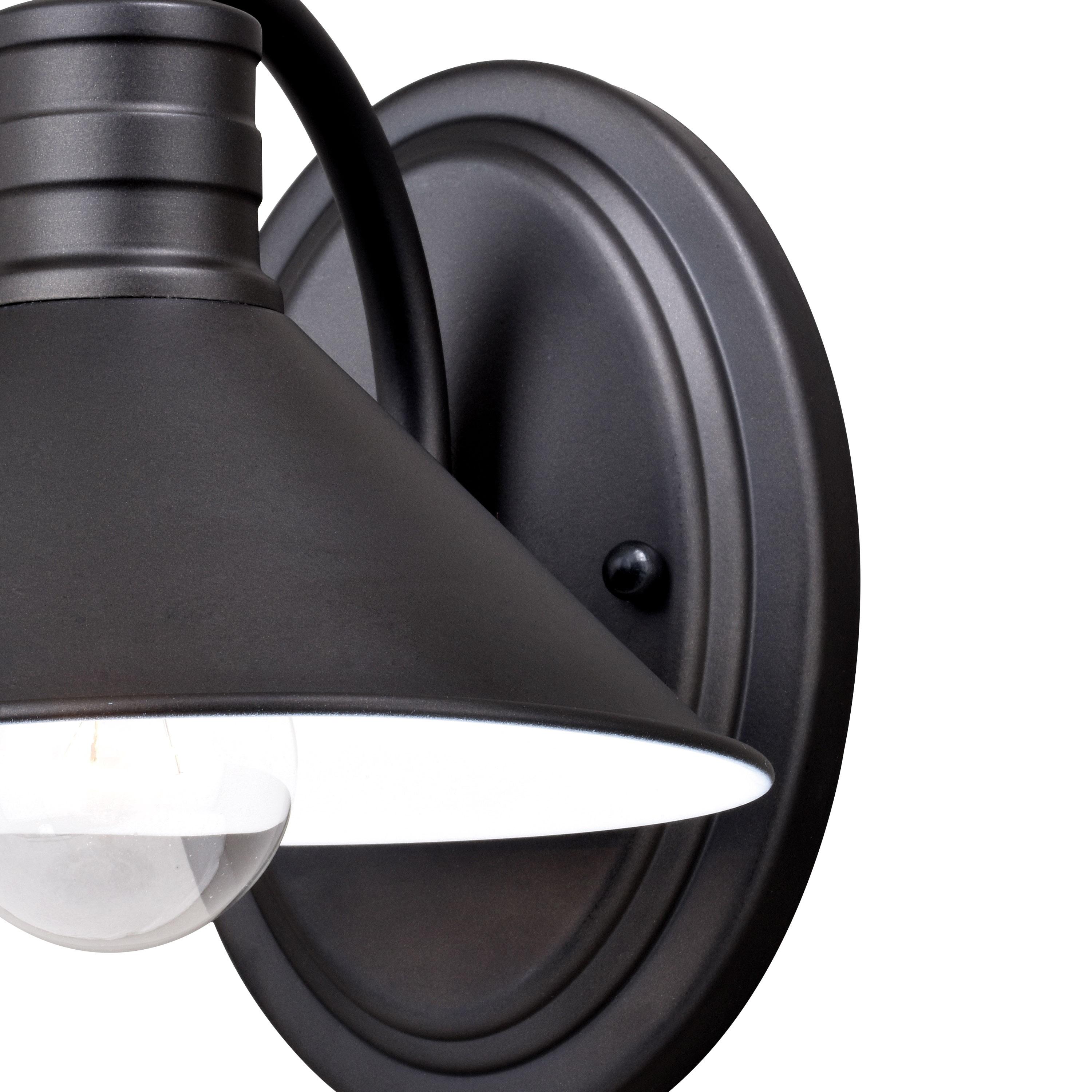 Vaxcel Akron 1 Light Bronze Farmhouse Barn Bathroom Wall Fixture