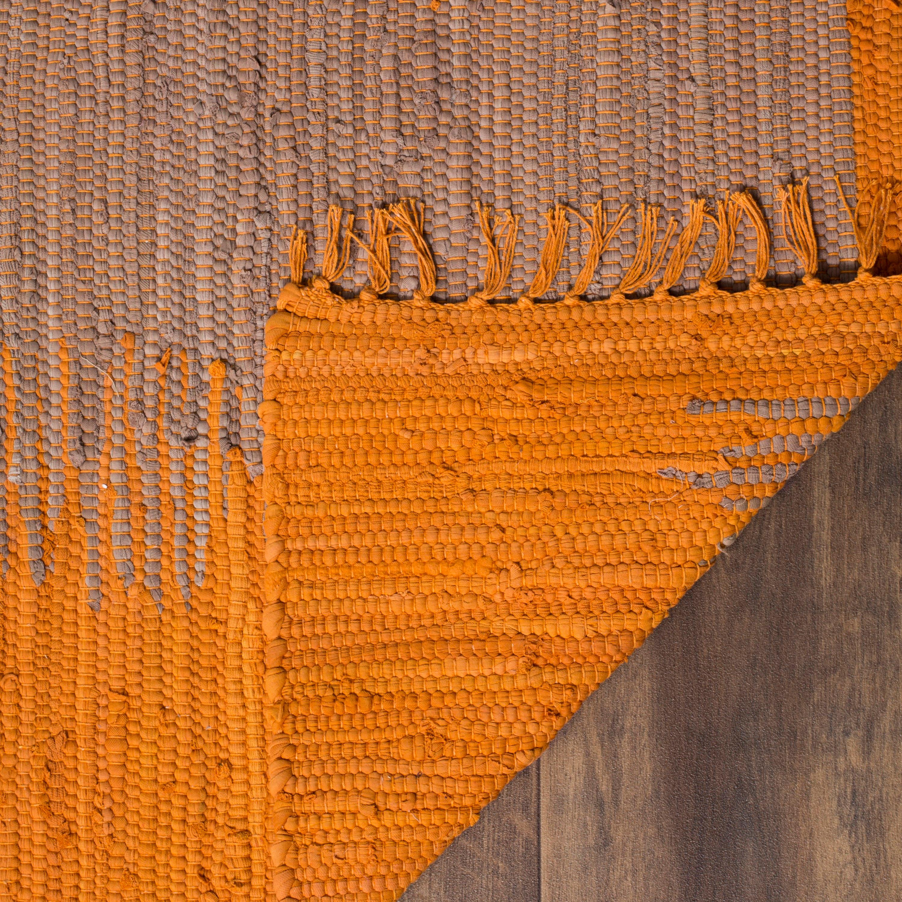 Annia Hand Woven Cotton Abstract Rug