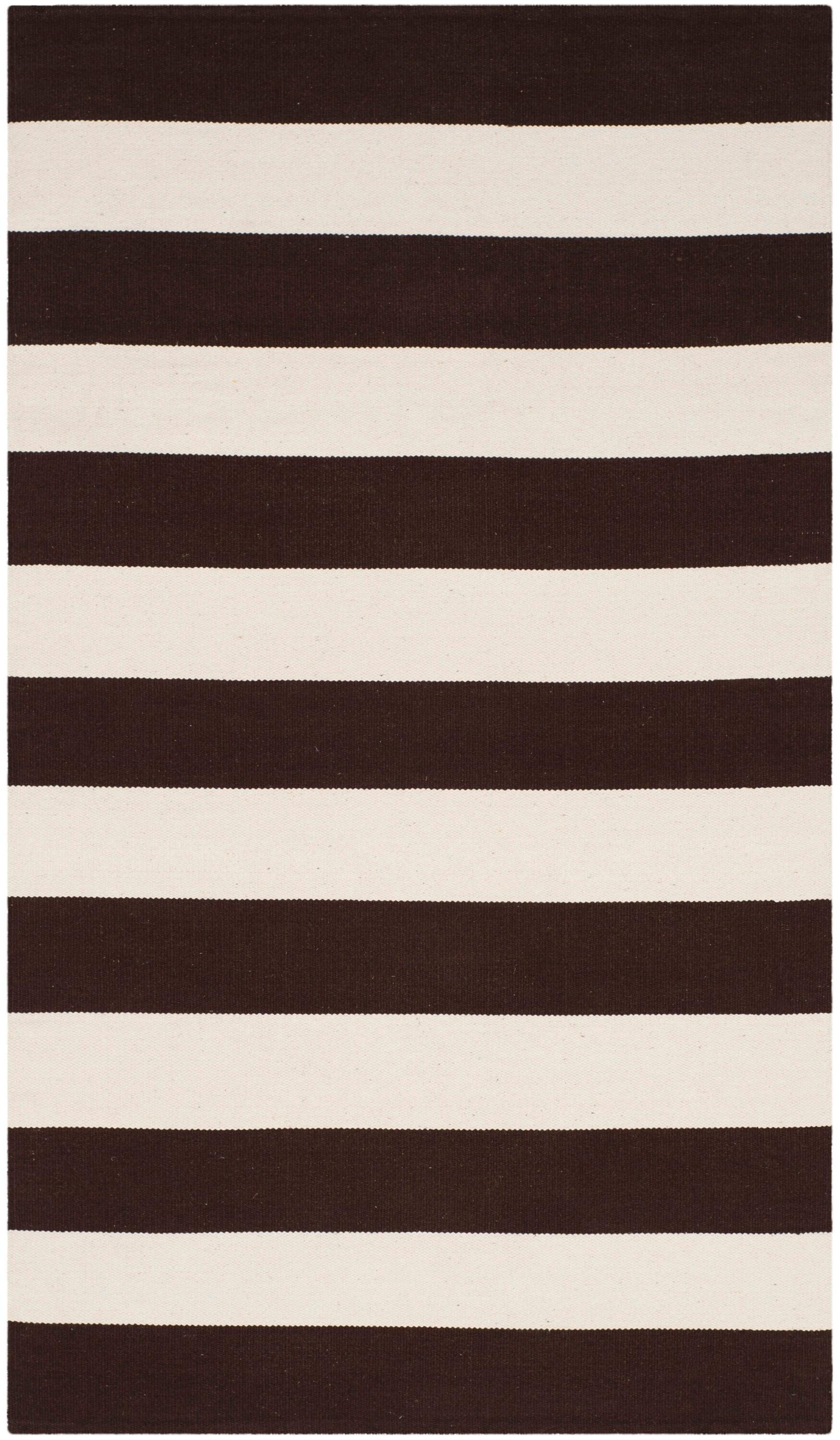 Montauk MTK712 Hand Woven Indoor Accent Rug - Chocolate/Ivory - 3'x5' - Safavieh.