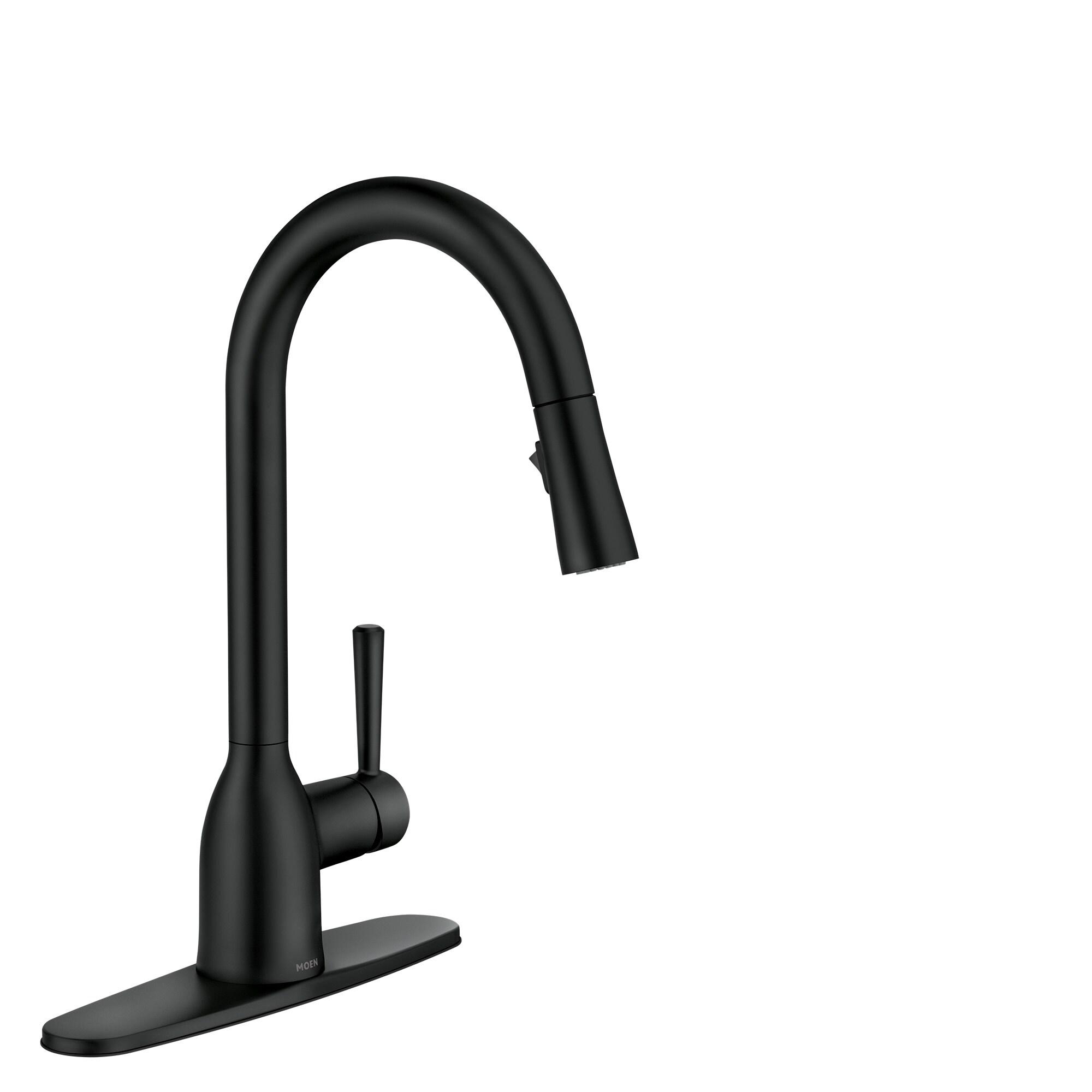 Matte Black Stainless Steel Pull-Out Spray Kitchen Faucet