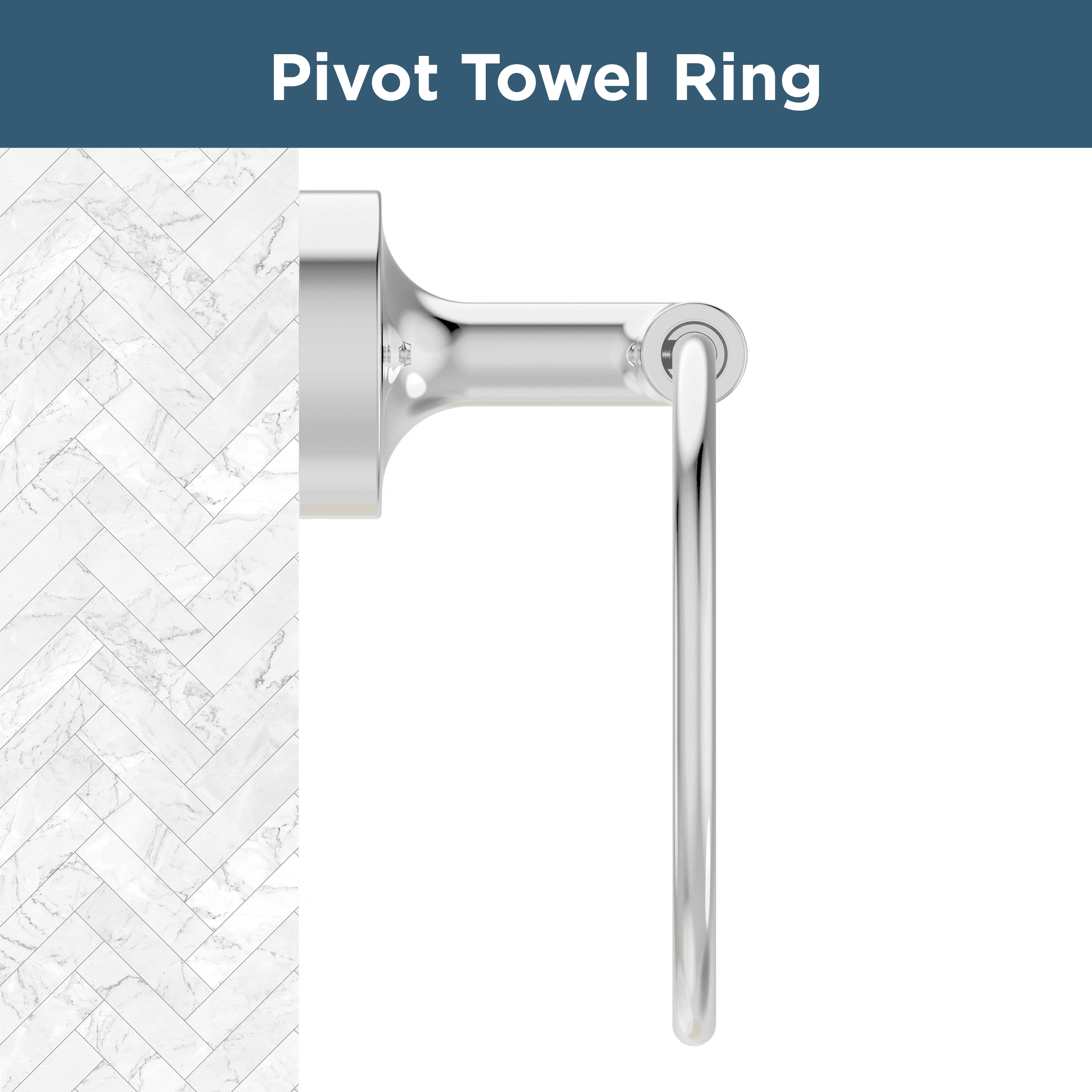 Voisin Round Open Towel Ring Bath Hardware Accessory