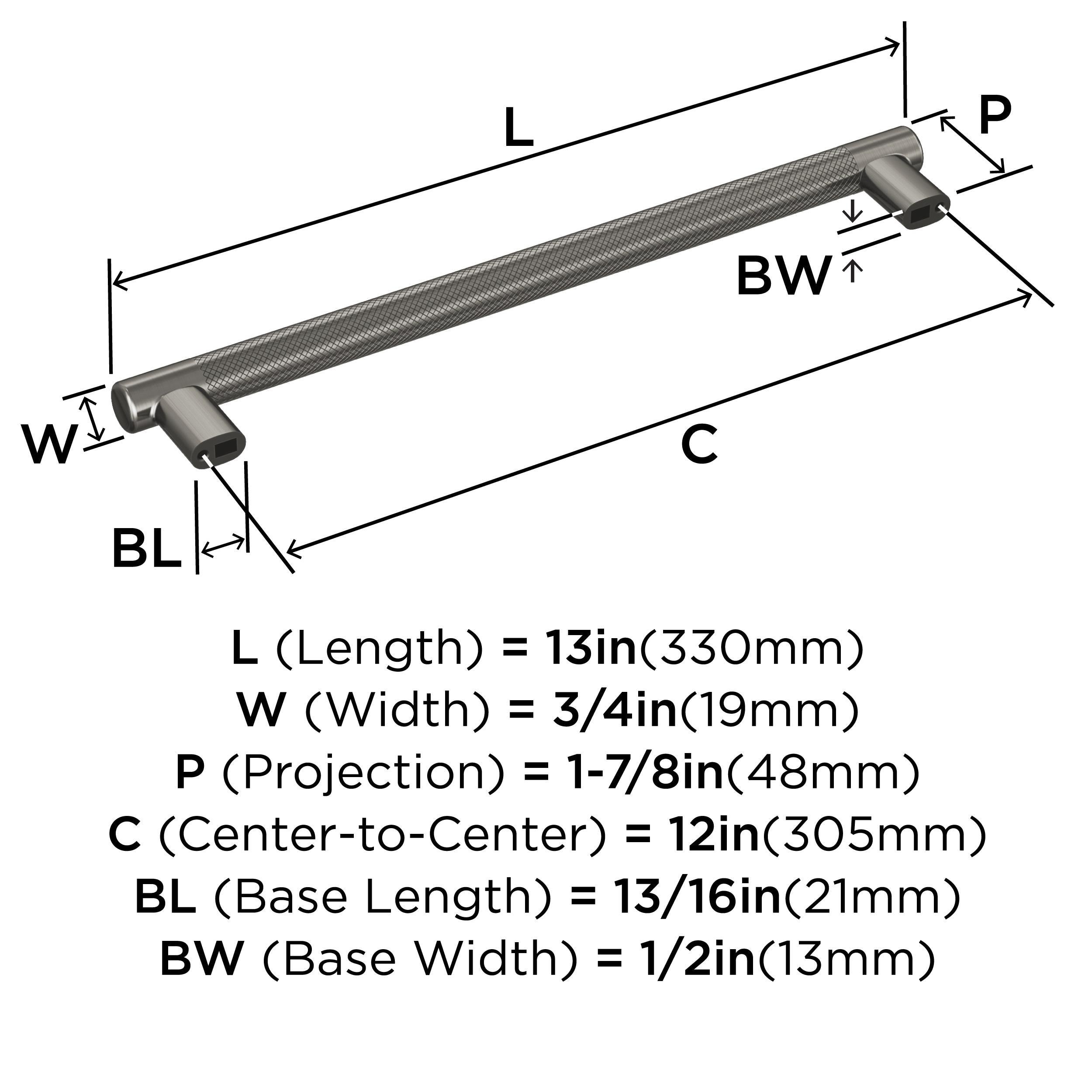 Bronx 12" Center to Center Appliance Pull