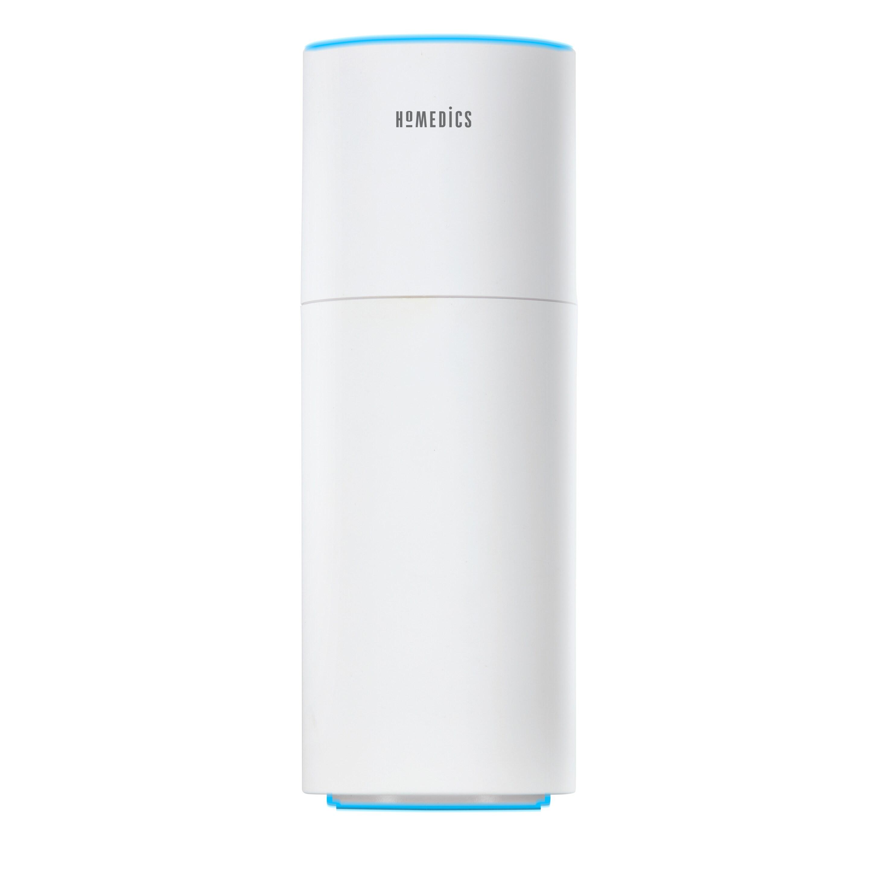 Homedics Portable Ultrasonic Humidifier, Cordless, Desktop, Travel, up to 10-Hour Runtime, Visible Quiet Cool Mist, White
