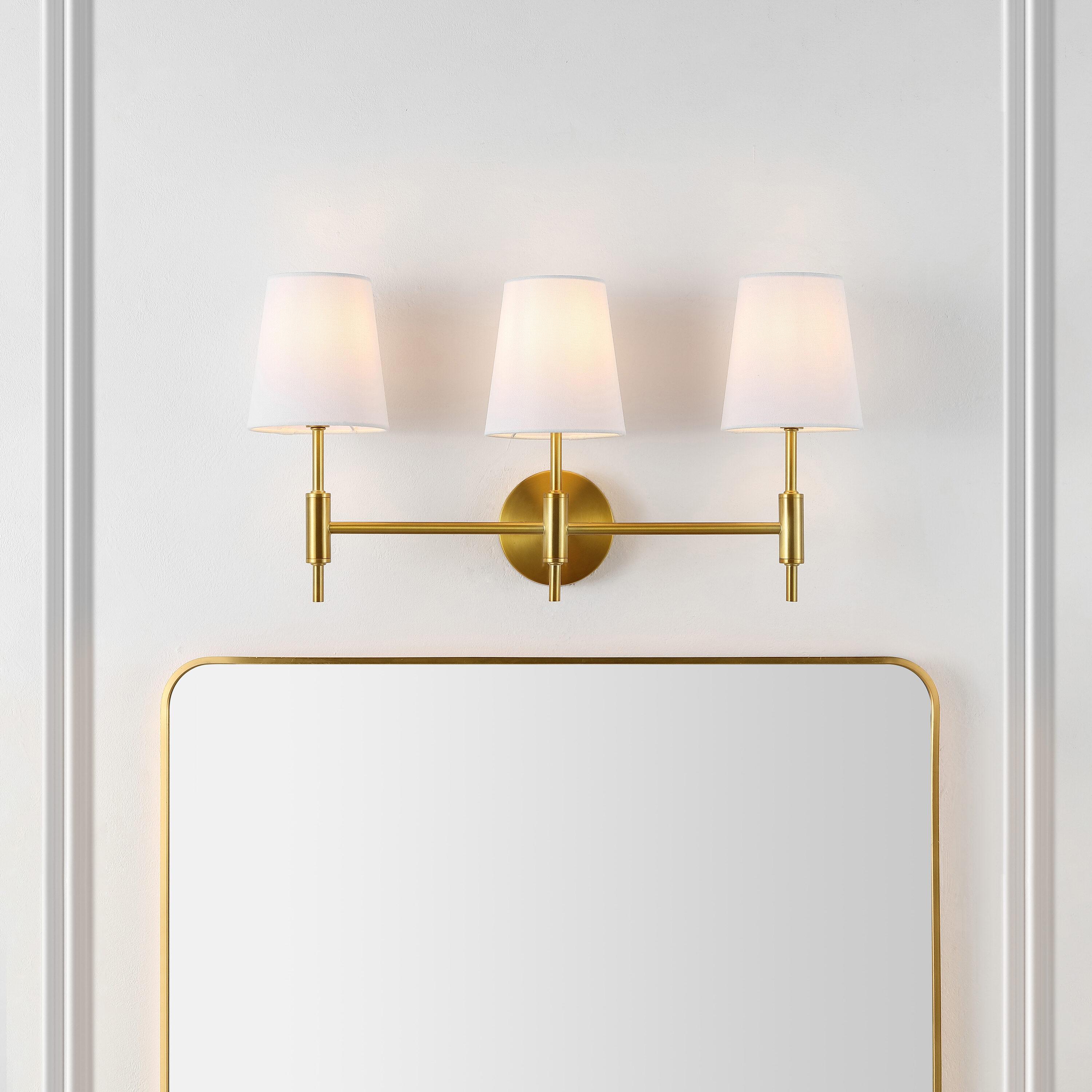 Darya 3 Light 24" Wall Sconce - SCN4119 - Brass - Safavieh