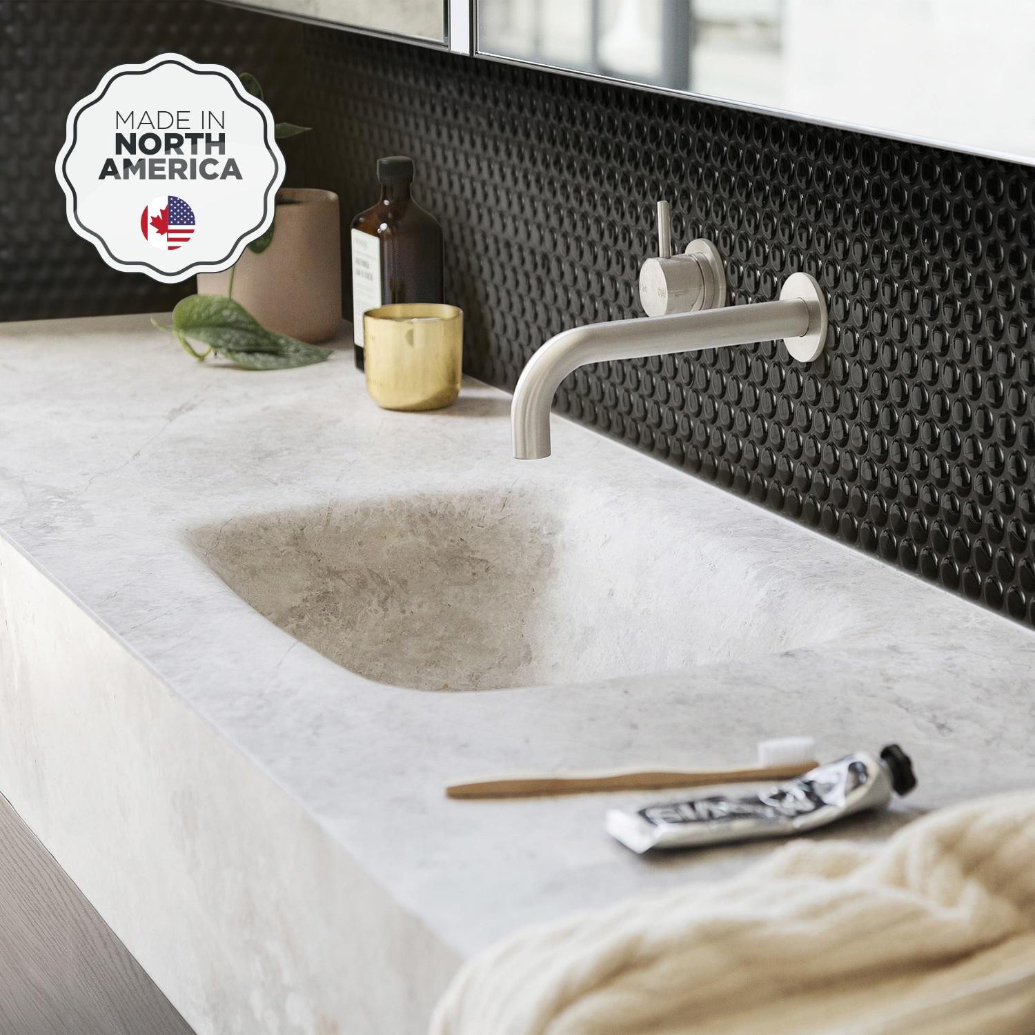 Peel and Stick Gel Backsplash Tile Penny 9'' x 9'' (Set of 4)