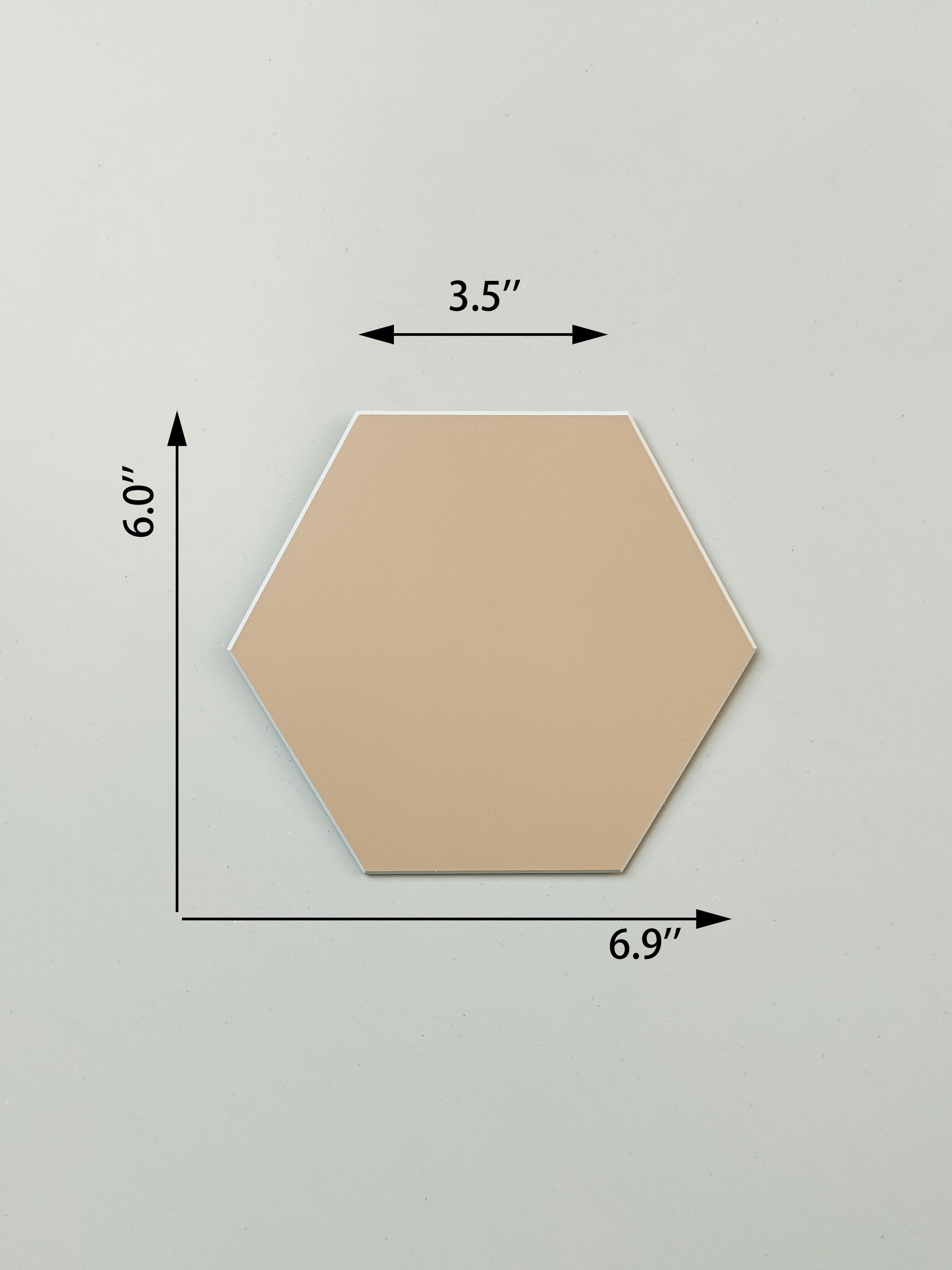 Bex 6" x 6.9" Hexagon Stone Composite Peel & Stick Wall Tile