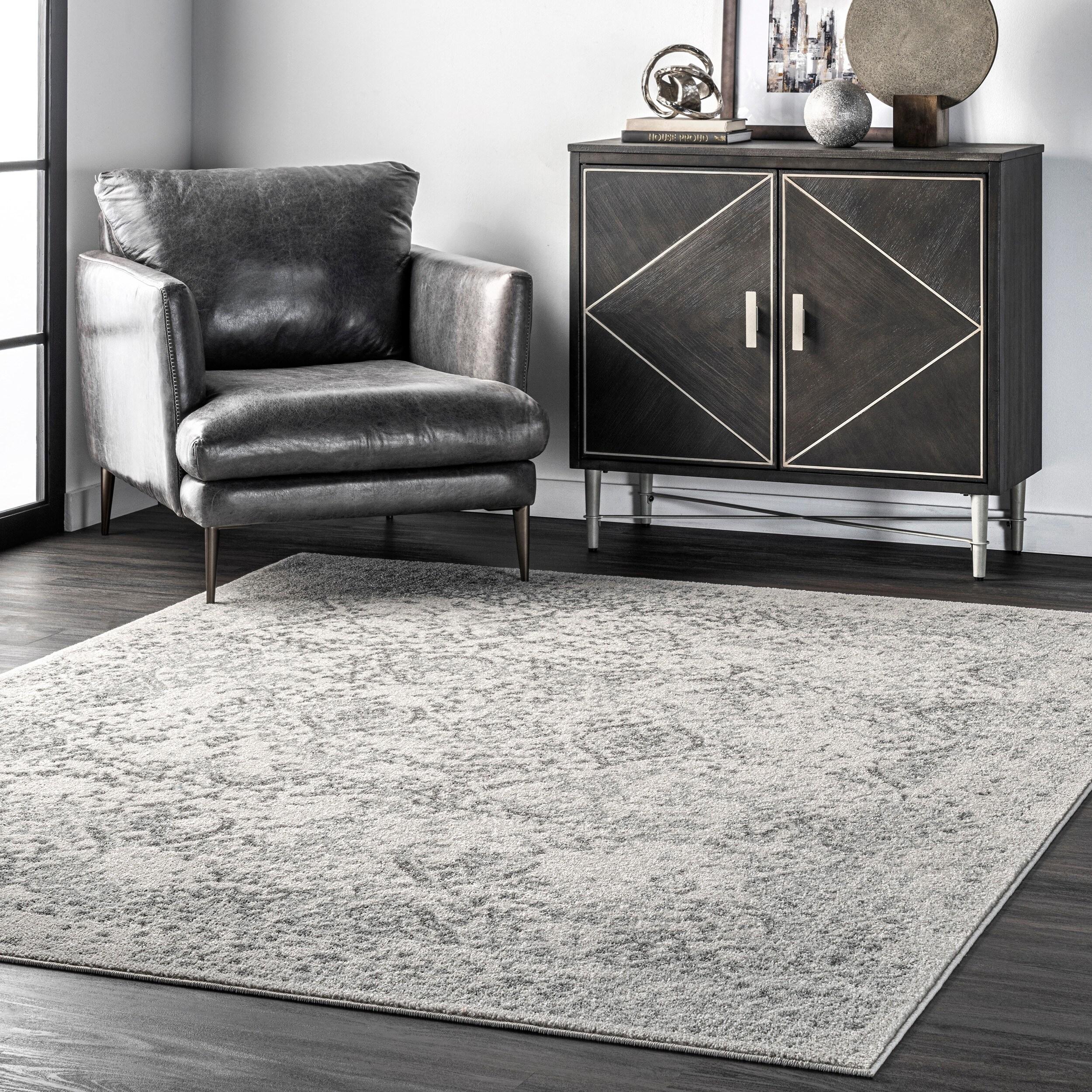 nuLOOM Odell Faded Vintage Ivory 3' x 5' Vintage Area Rug
