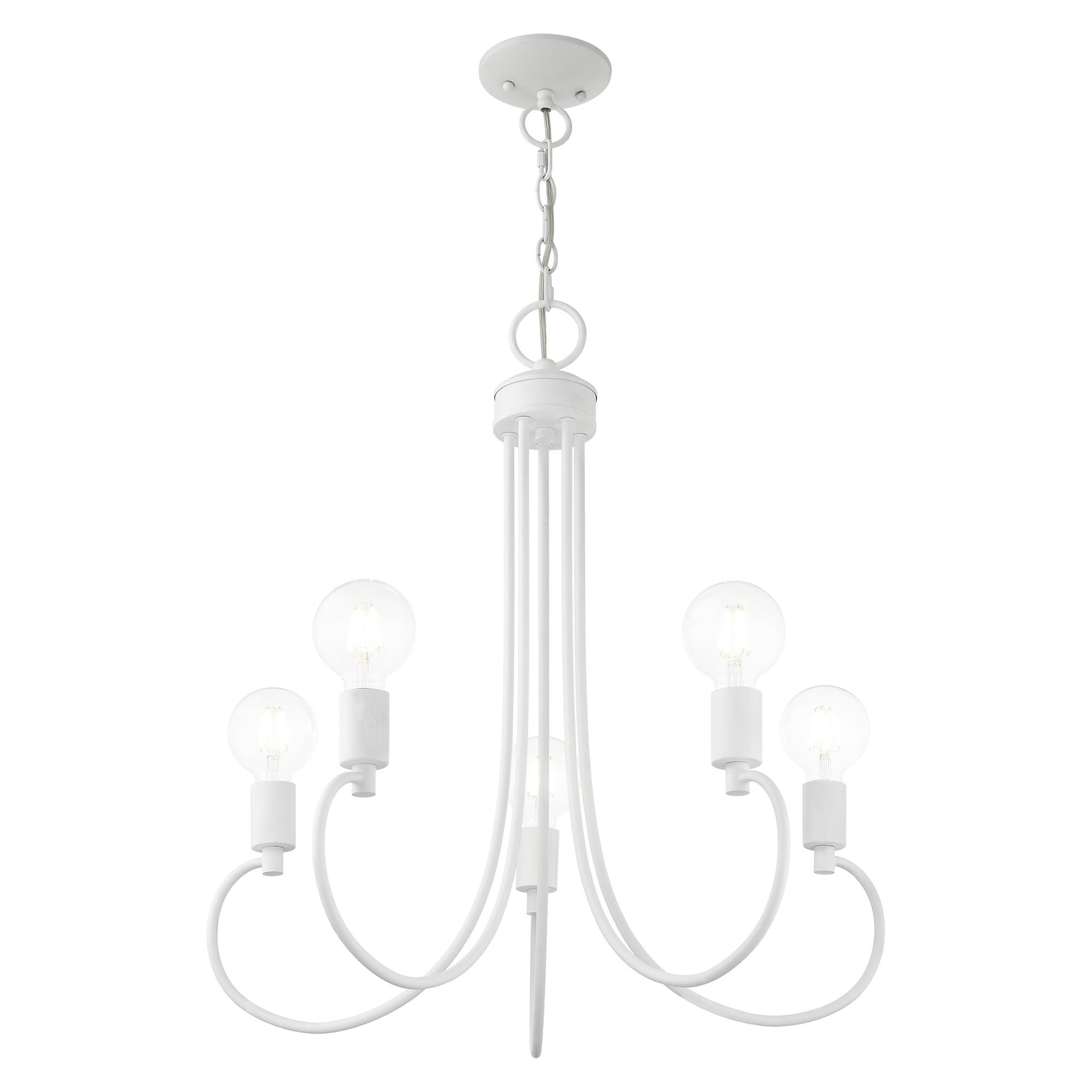 Livex Lighting Bari 5 - Light Chandelier in  White