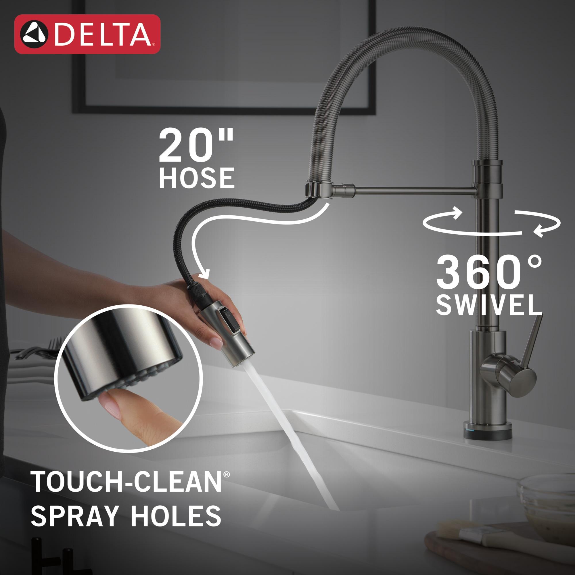 Trinsic Pro Pull Down Touch Single Handle Kitchen Faucet with Accessories