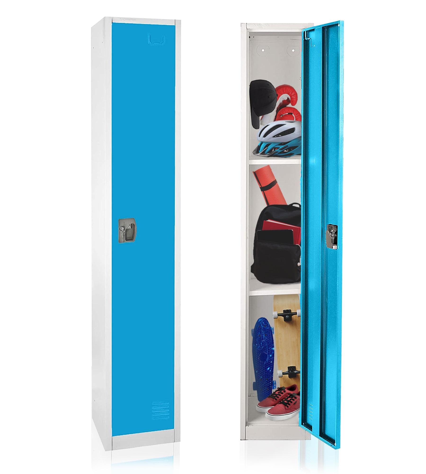 12'' Wide Steel 1-Tier School and Gym Locker (Set of 4)