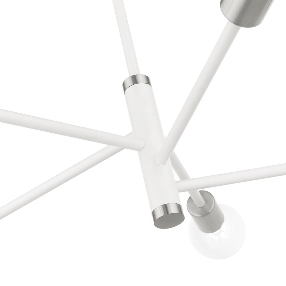 Livex Lighting Bannister 5 - Light Chandelier in  White