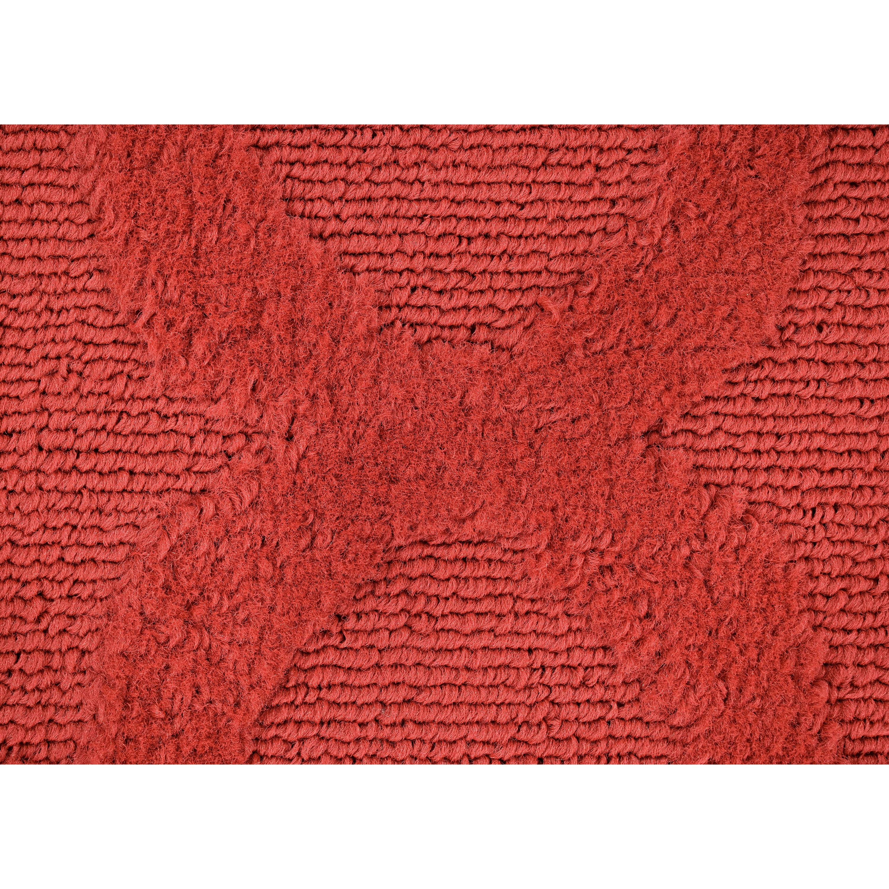 Garland Rug Quatro Polypropylene Chili Red Indoor Area Rug, 7'6" x 9'6"